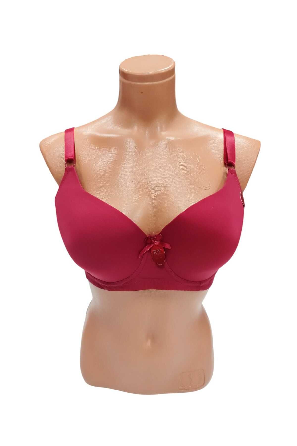 wear treasure C CUP TELLİ SÜNGERLİ İÇİ BOŞ 3 KOPÇALI MİKRO KUMAŞ TOPARLAYICI SÜTYEN