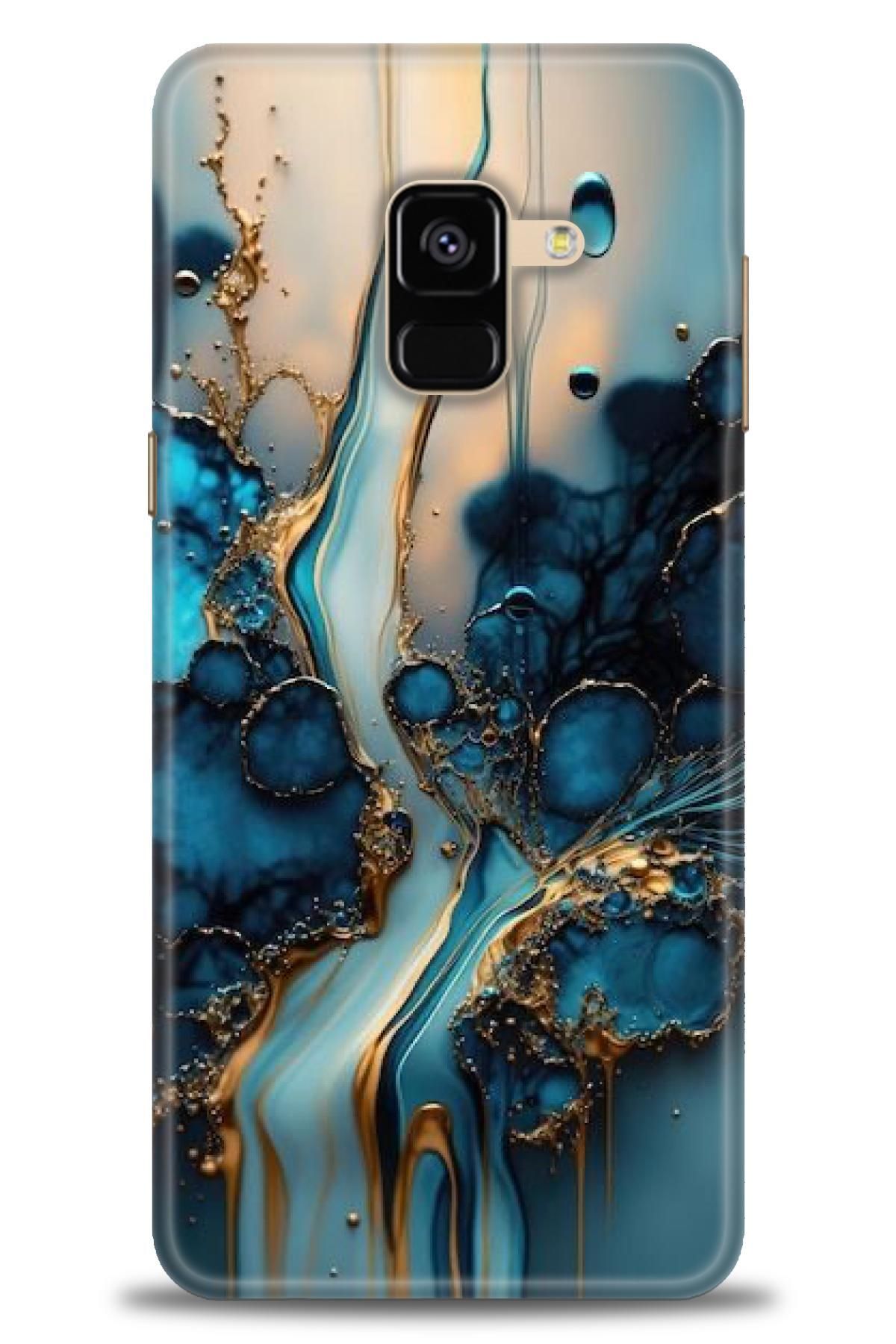 CooperTech Samsung Galaxy A8 2018 İle Uyumlu HD Baskılı Desenli Silikon Kılıf - 224