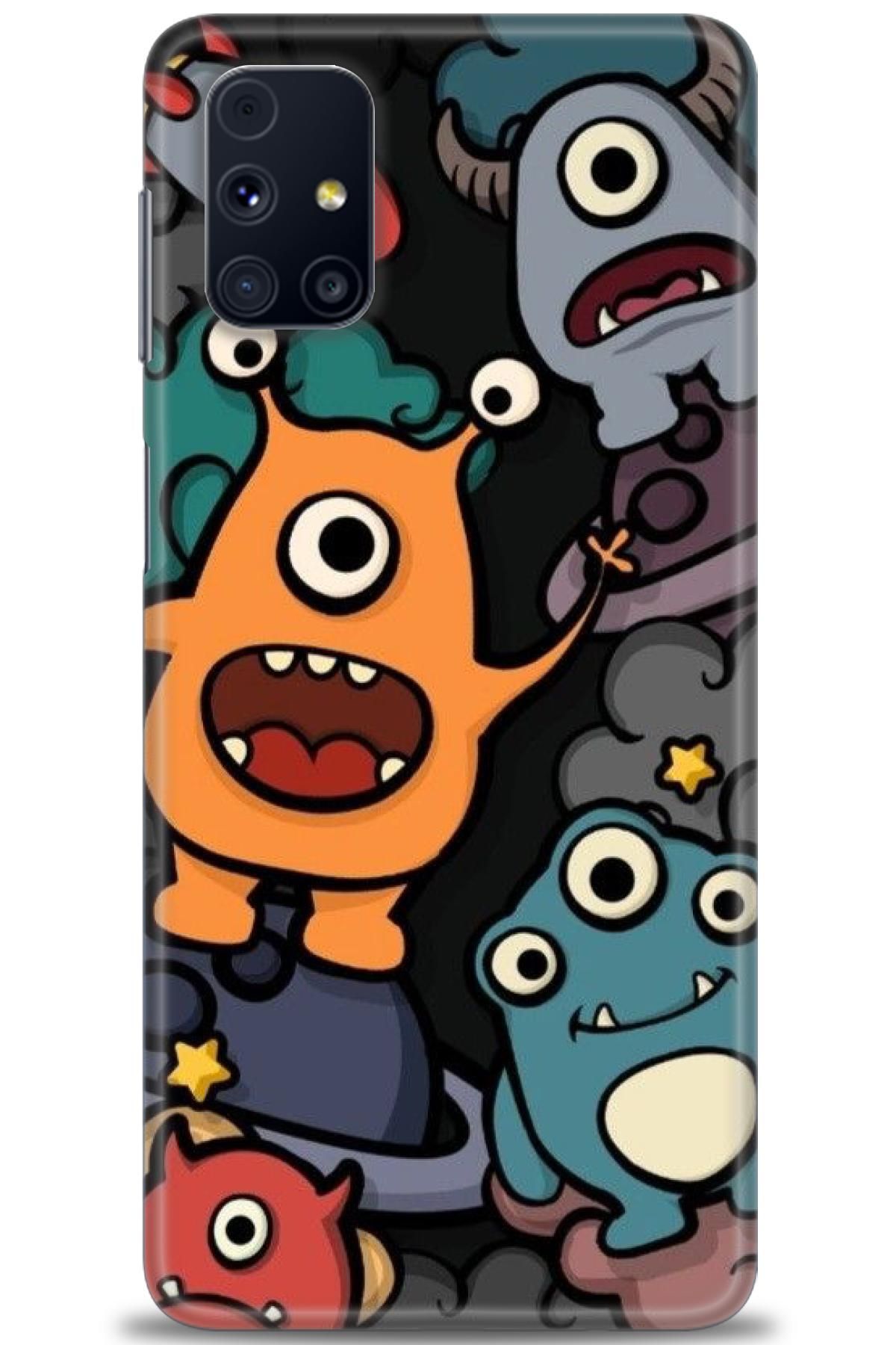 CooperTech Samsung Galaxy M31S İle Uyumlu HD Baskılı Desenli Silikon Kılıf - 963