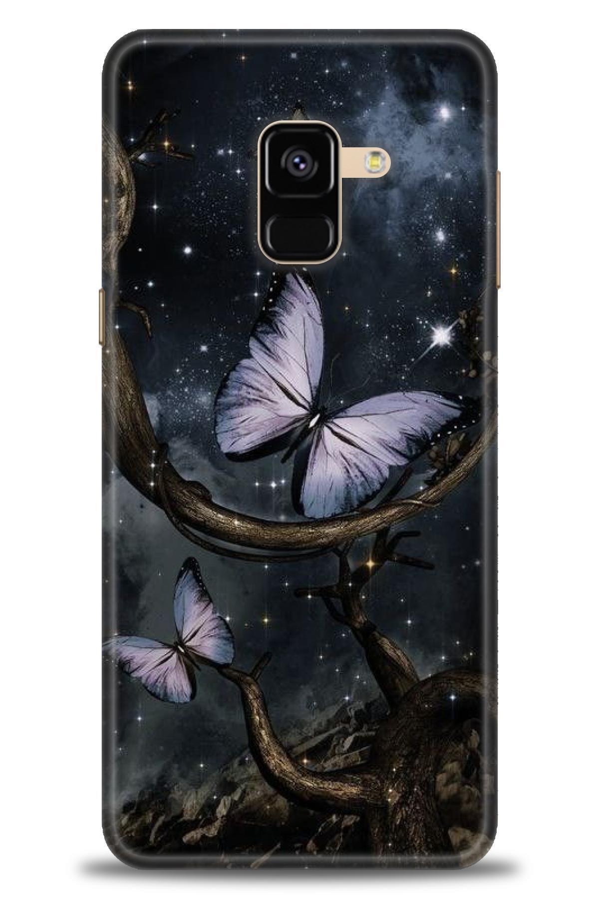 CooperTech Samsung Galaxy A8 2018 İle Uyumlu HD Baskılı Desenli Silikon Kılıf - 1025