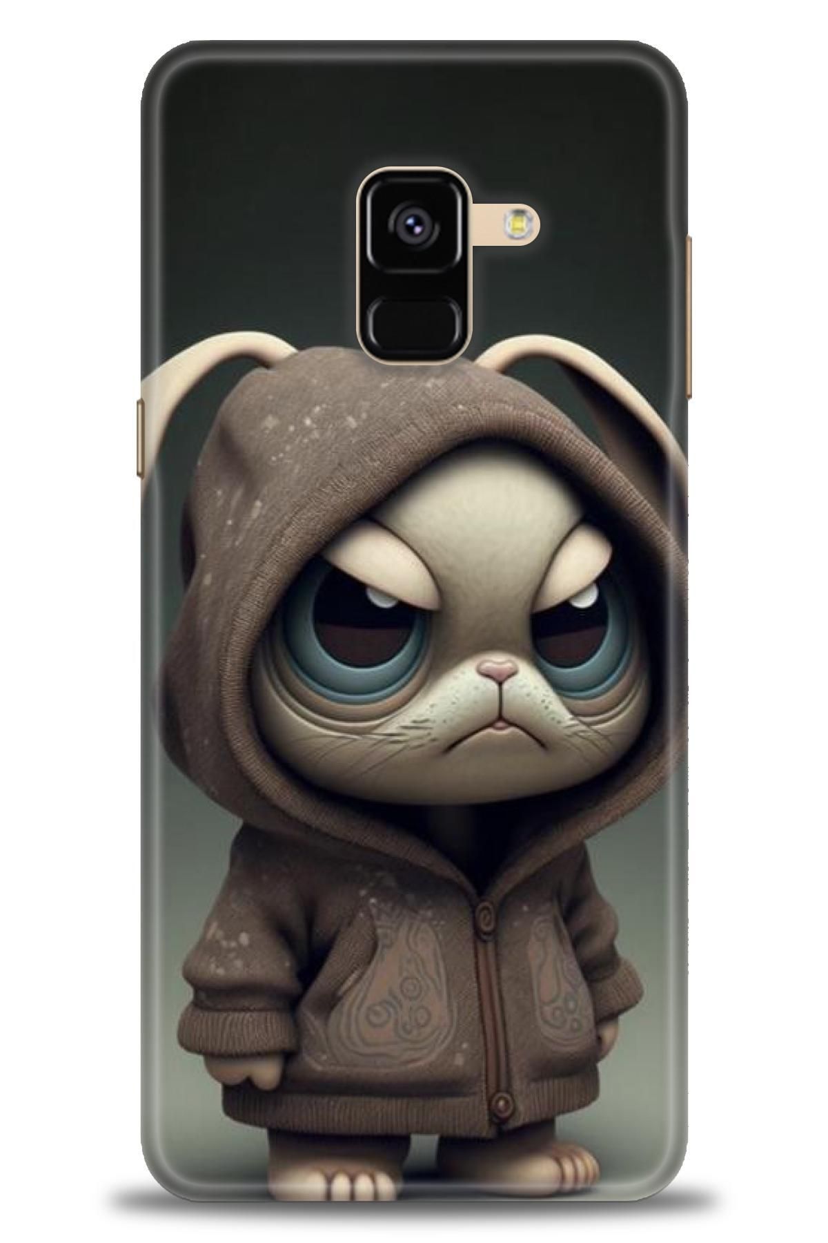 CooperTech Samsung Galaxy A8 2018 İle Uyumlu HD Baskılı Desenli Silikon Kılıf - 332