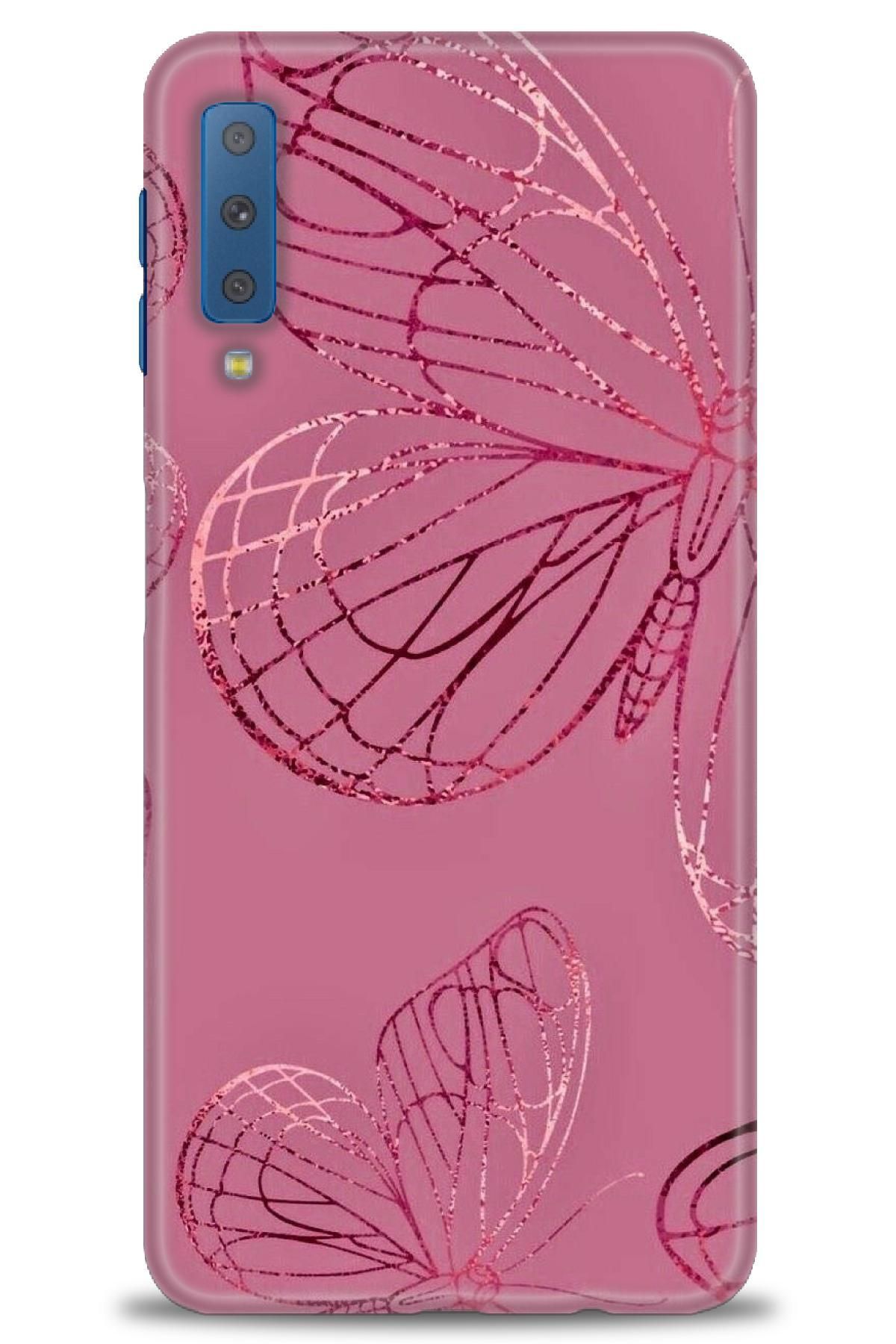 CooperTech Samsung Galaxy A7 2018 İle Uyumlu HD Baskılı Desenli Silikon Kılıf - 251
