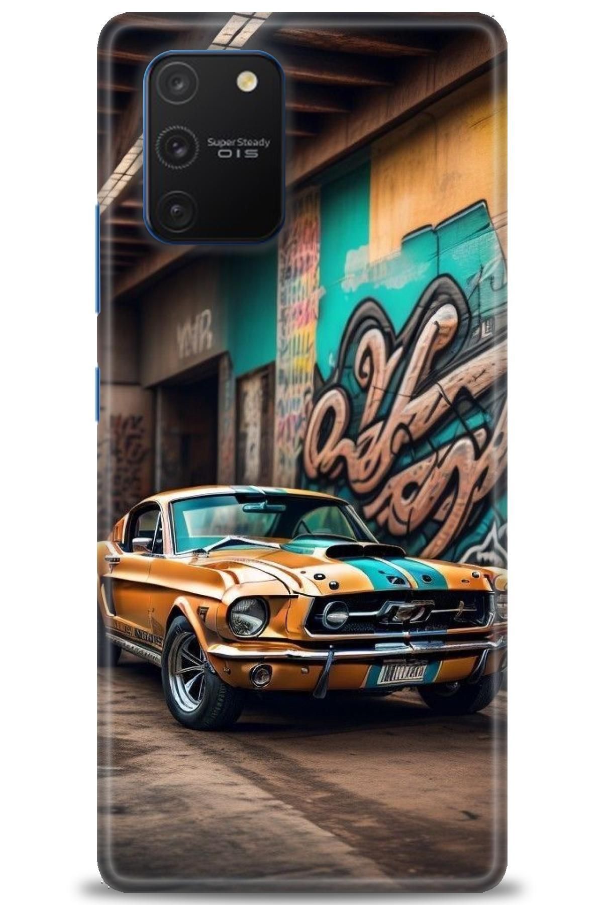 CooperTech Samsung Galaxy A91 İle Uyumlu HD Baskılı Desenli Silikon Kılıf - 990
