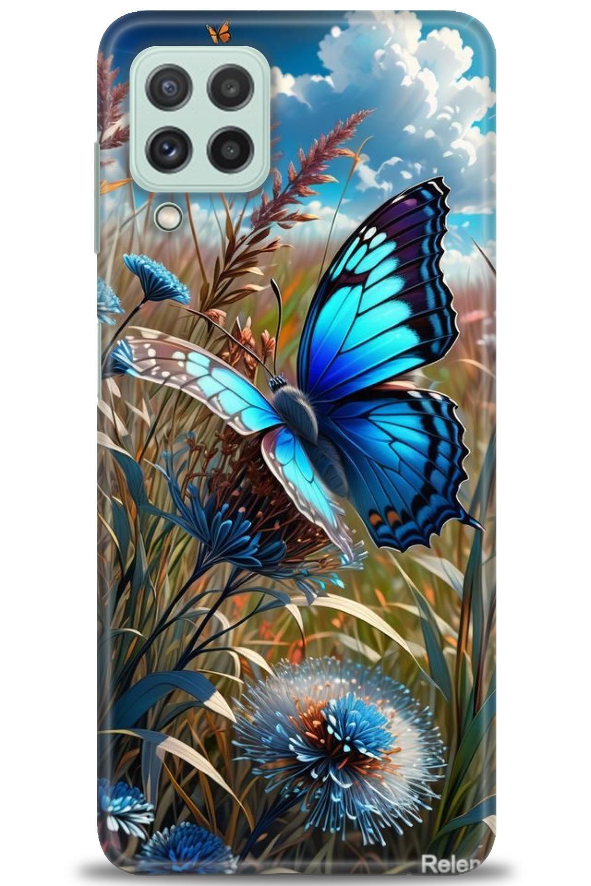 CooperTech Samsung Galaxy A22 İle Uyumlu HD Baskılı Desenli Silikon Kılıf - 611