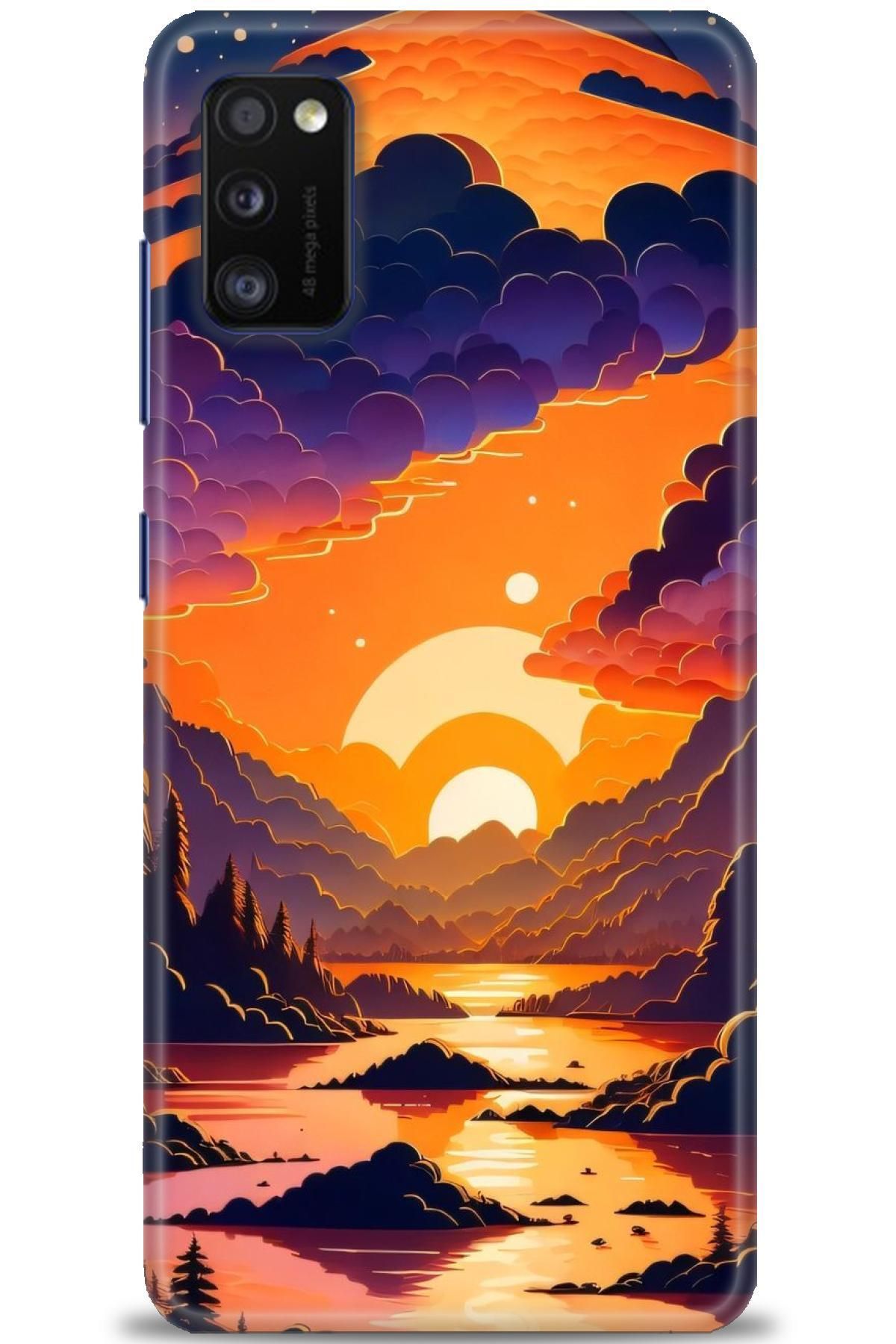 CooperTech Samsung Galaxy A41 İle Uyumlu HD Baskılı Desenli Silikon Kılıf - 323