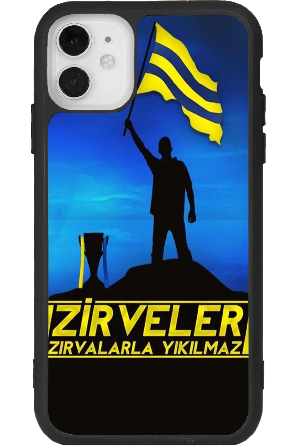 Aksel Kılıf iPhone 11 Uyumlu Baskılı, Mat Siyah Renk, Yumuşak Silikon, Koruyucu, Şok Emici Kapak, Kılıf