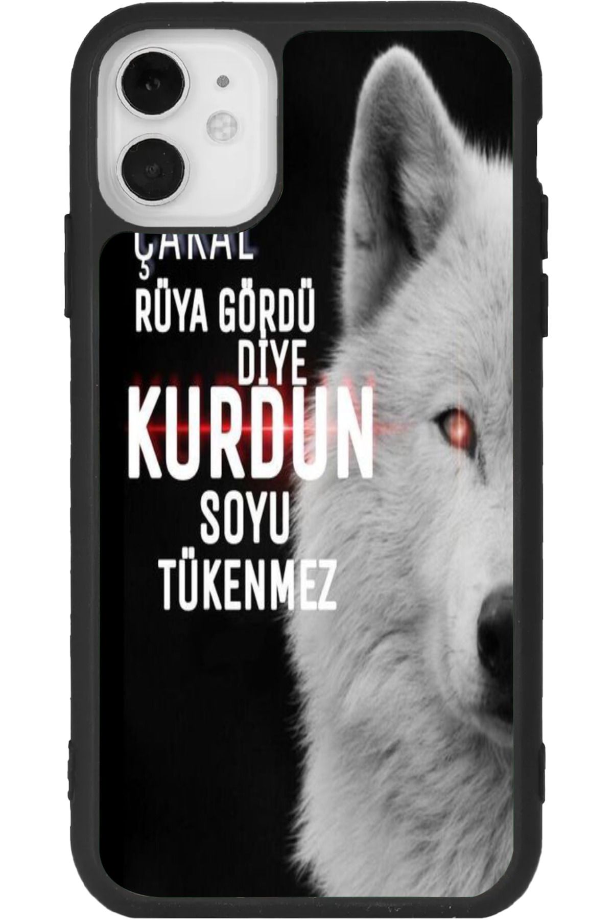 Aksel Kılıf iPhone 11 Uyumlu Baskılı, Mat Siyah Renk, Yumuşak Silikon, Koruyucu, Şok Emici Kapak, Kılıf