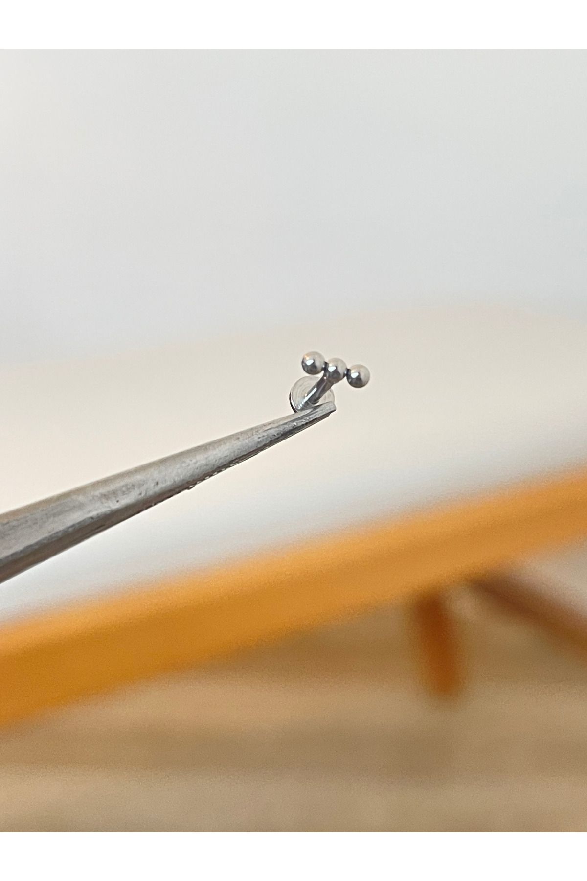 Rupen Kraft 316 L Cerrahi Çelik 3 Top Conch Kıkırdak Helix Dudak Tragus Piercingi