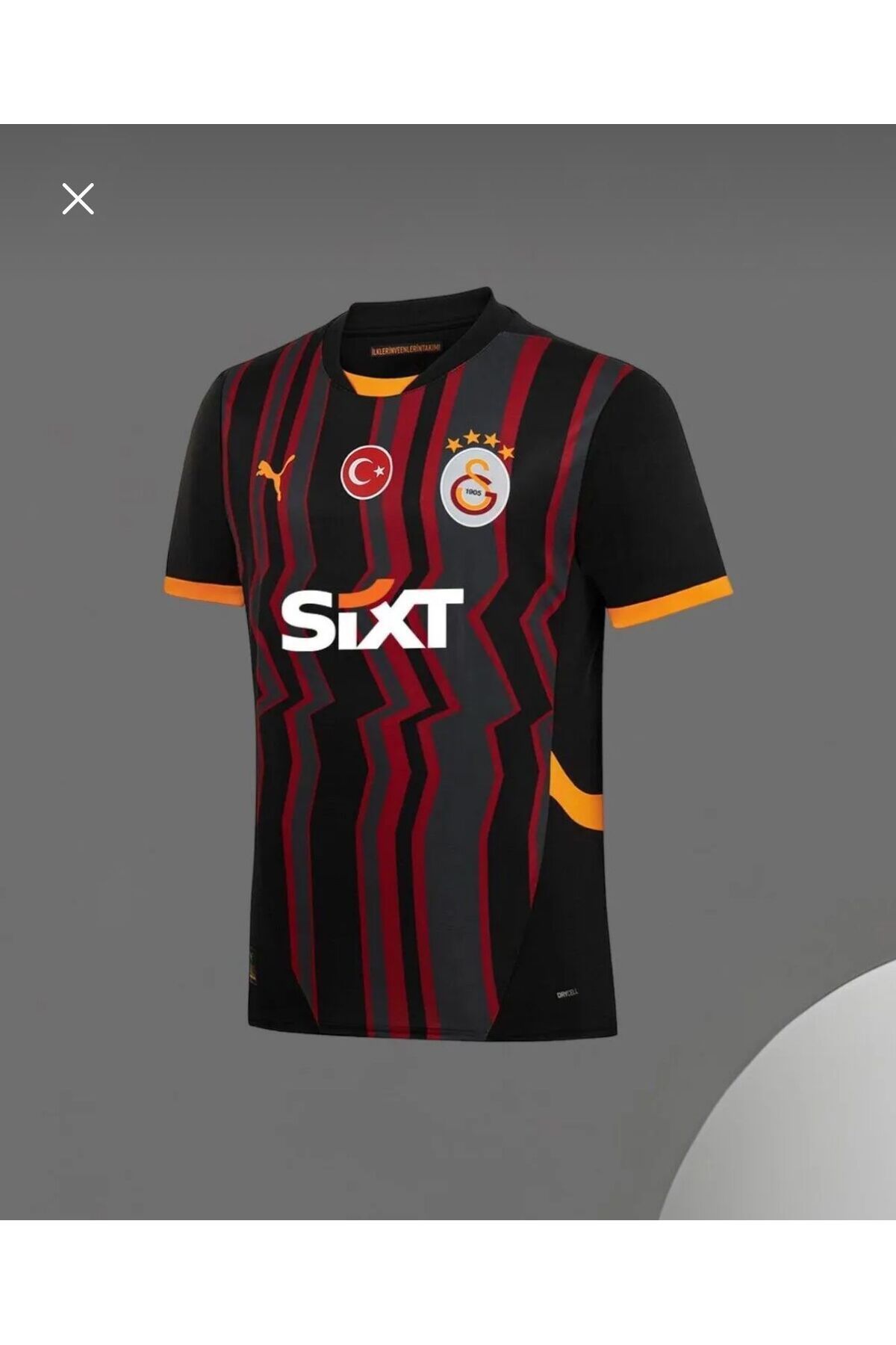 After Party GALÂTÂSÂRÂY-İSİMSİZ YENİ SEZON 25/26SİYAH RENK FUTBOL FORMASI VS SPOR ATLET