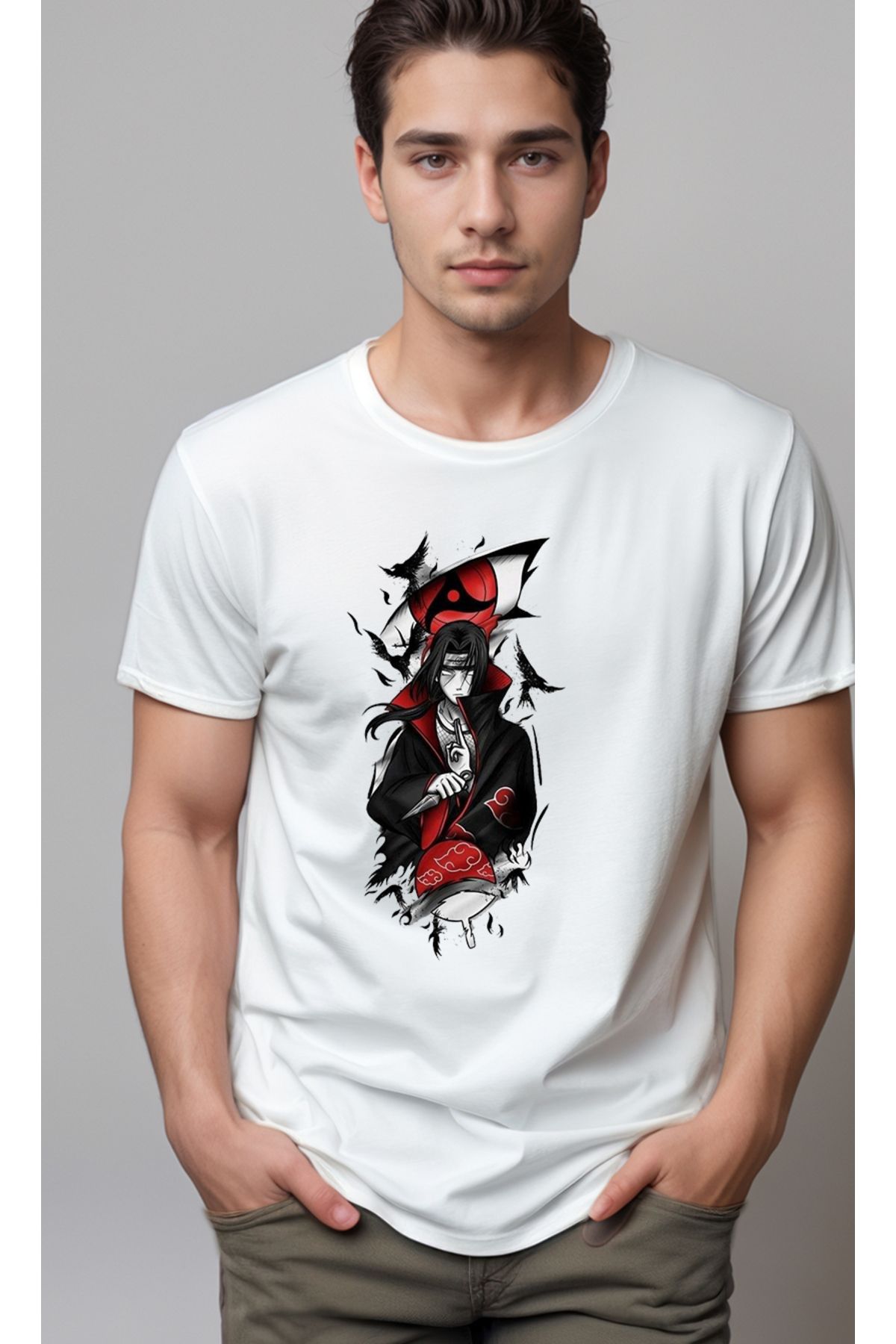 petite pati Naruto Baskılı Unisex Tshirt