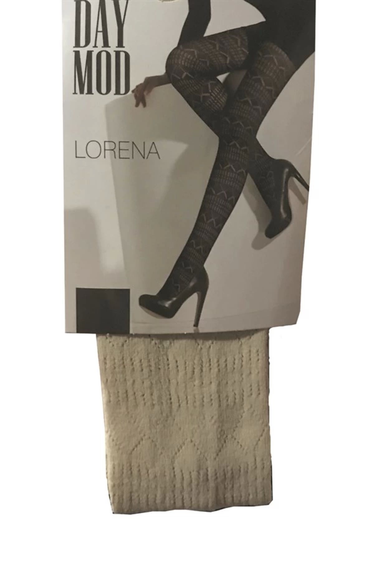 Moda Şahsenem Daymod Lorena Micro File Desenli Kadın Külotlu Çorap