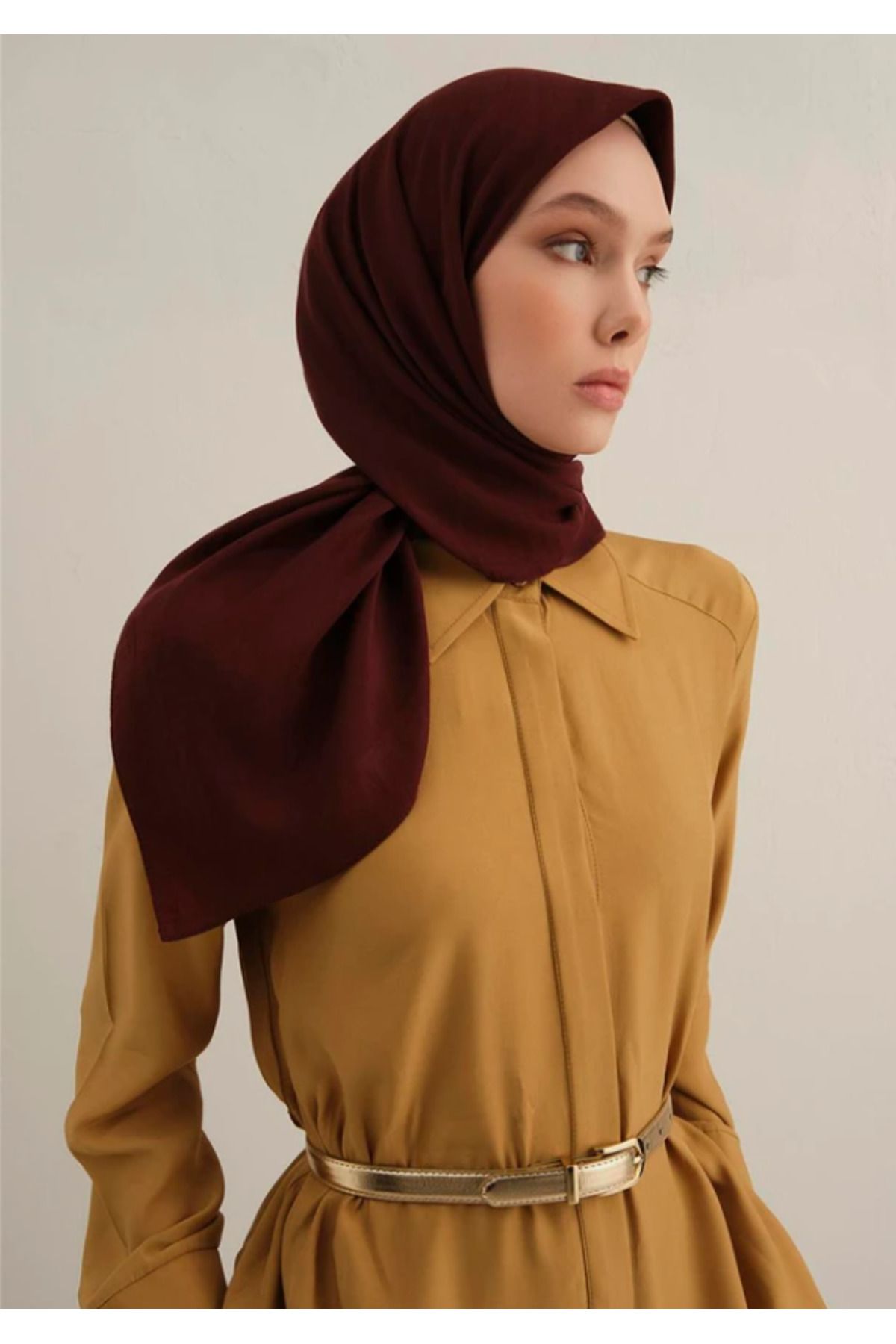 Armine B.Lyocell Eşarp 32 Bordo 47367