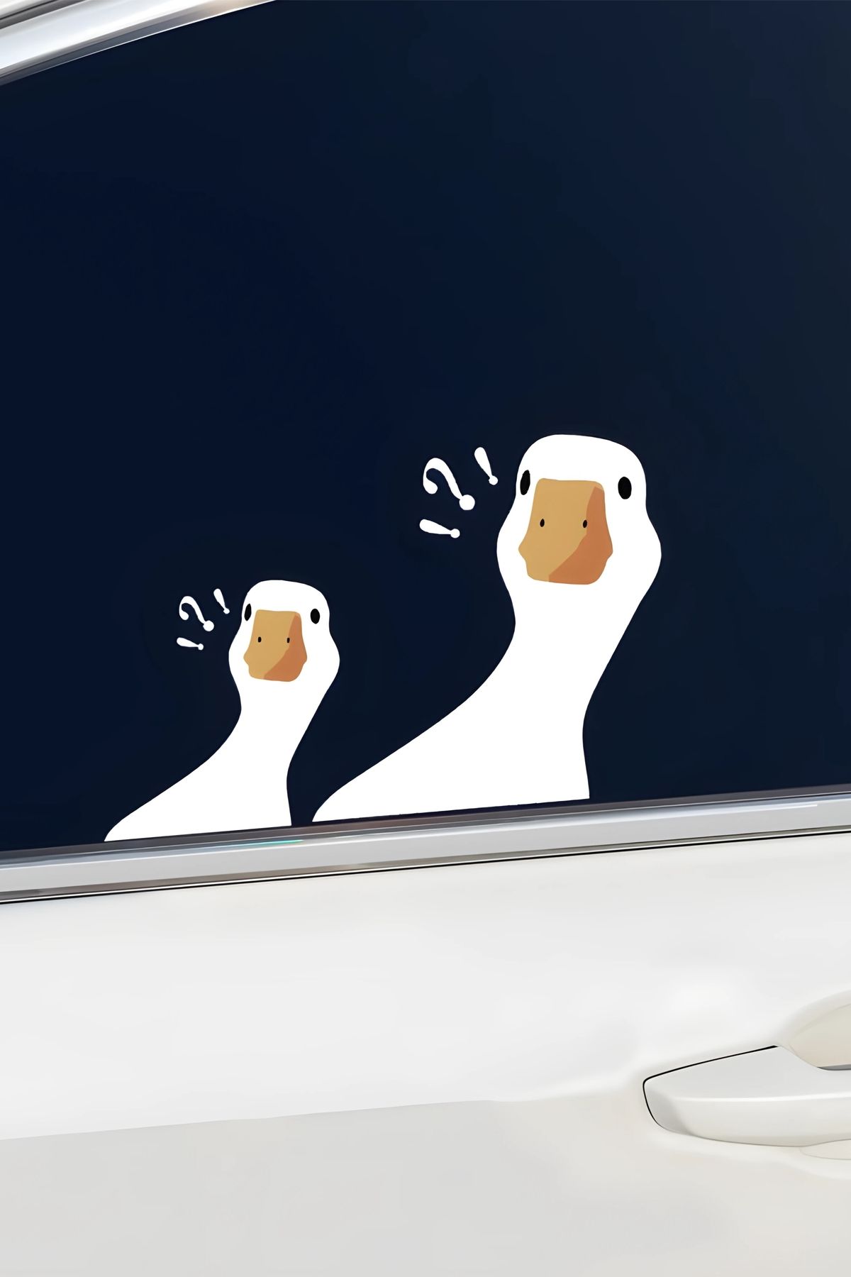 Grafikup Araç Sticker Seti - Eğlenceli Kaz Sticker