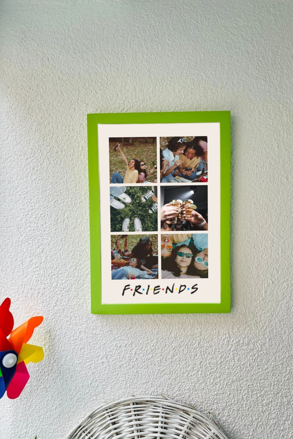 baucollection Friends Temalı Kişiye Özel El Yapımı Tablo