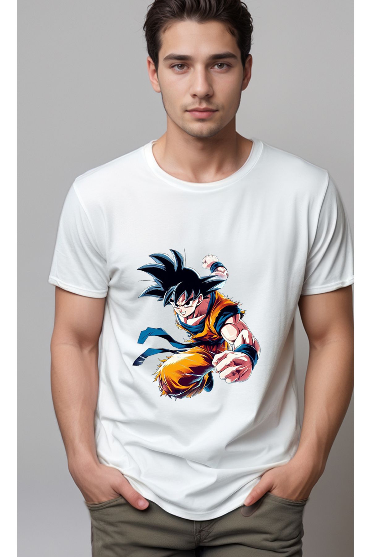 petite pati Dragon Ball Goku Baskılı Unisex Tshirt