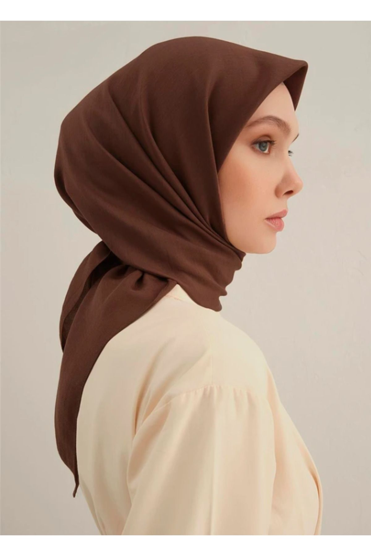 Armine B.Lyocell Eşarp 16 Kahverengi 47368