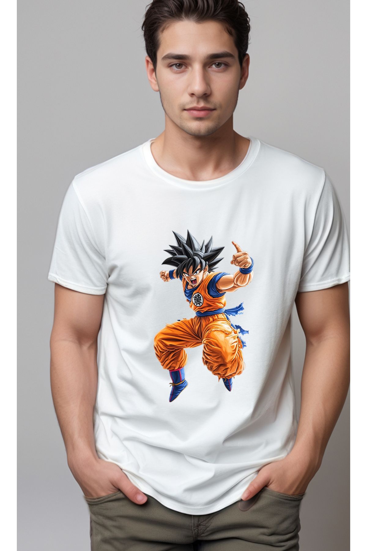 petite pati Dragon Ball Goku Baskılı Unisex Tshirt
