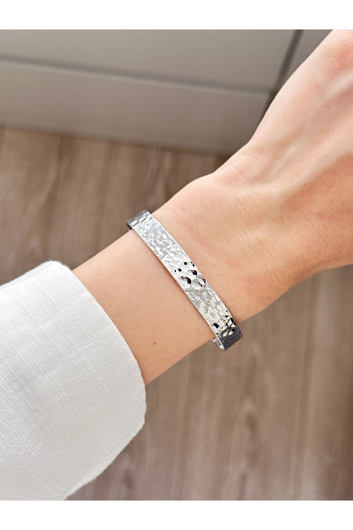 YOUES JEWELRY Ayarlanabilir Gümüş Renk Bileklik