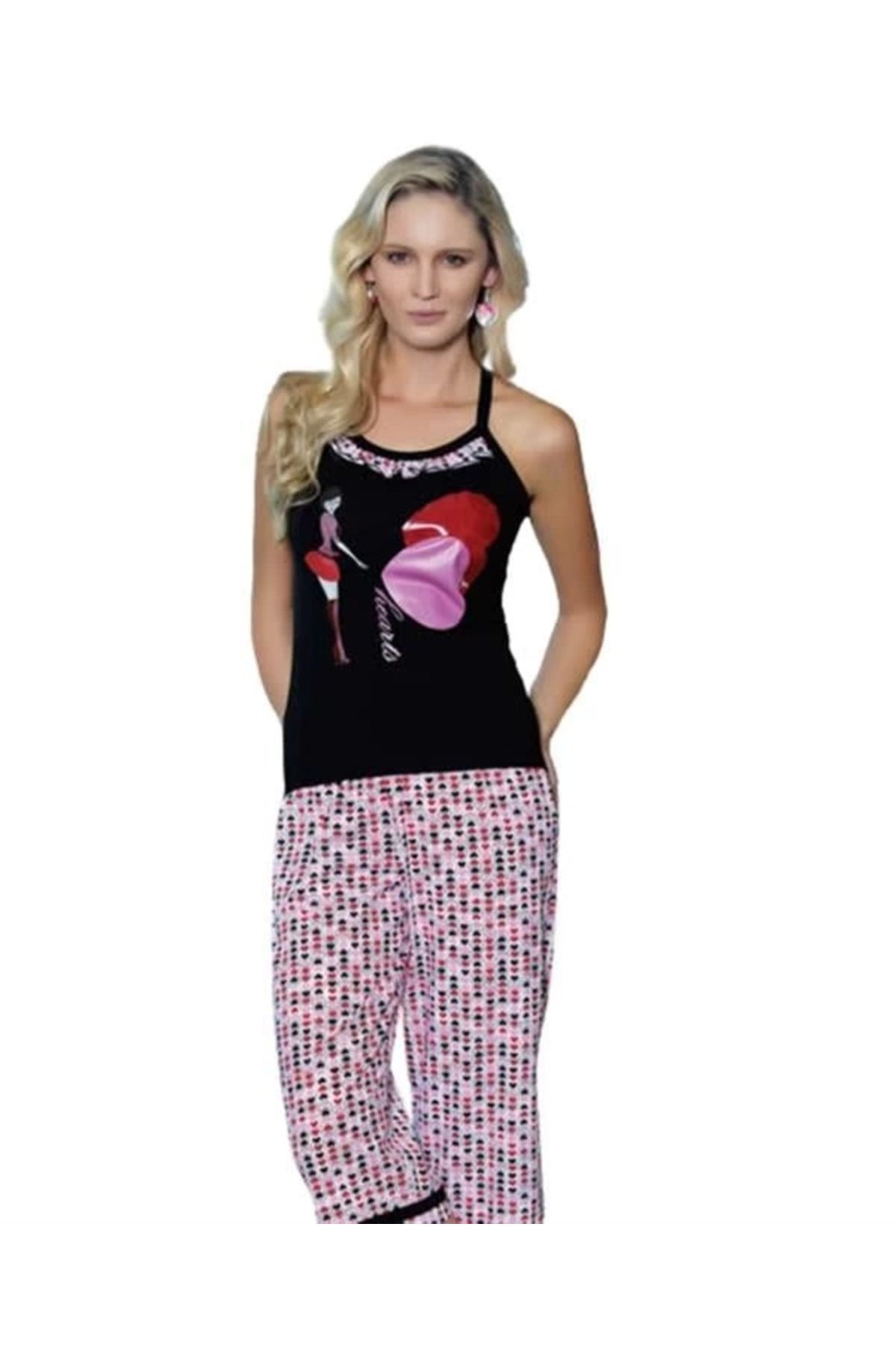Moda Şahsenem Berrak Kalp Baskılı Takım 2462