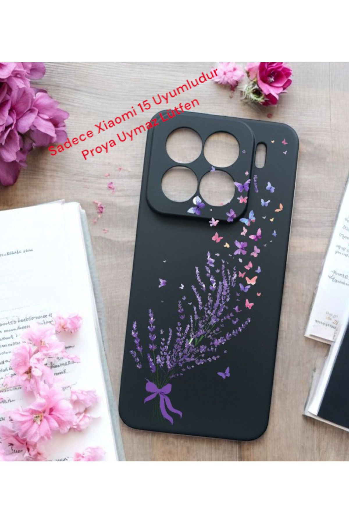 Kılıforyum Xiaomi 15 Uyumlu Kılıf İçi Kadife Baskılı Kılıf