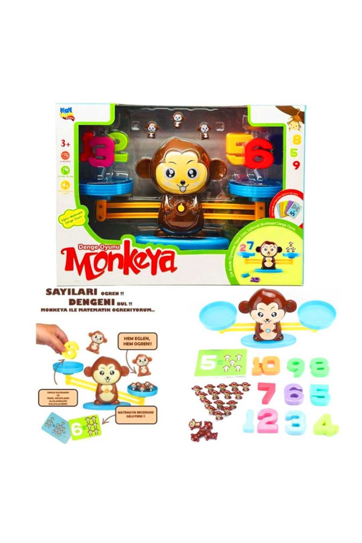 Art Tone Kayyum Oyuncak DENGE OYUNU MONKEYA EĞİTİCİ DENGE MAYMUNU 3+