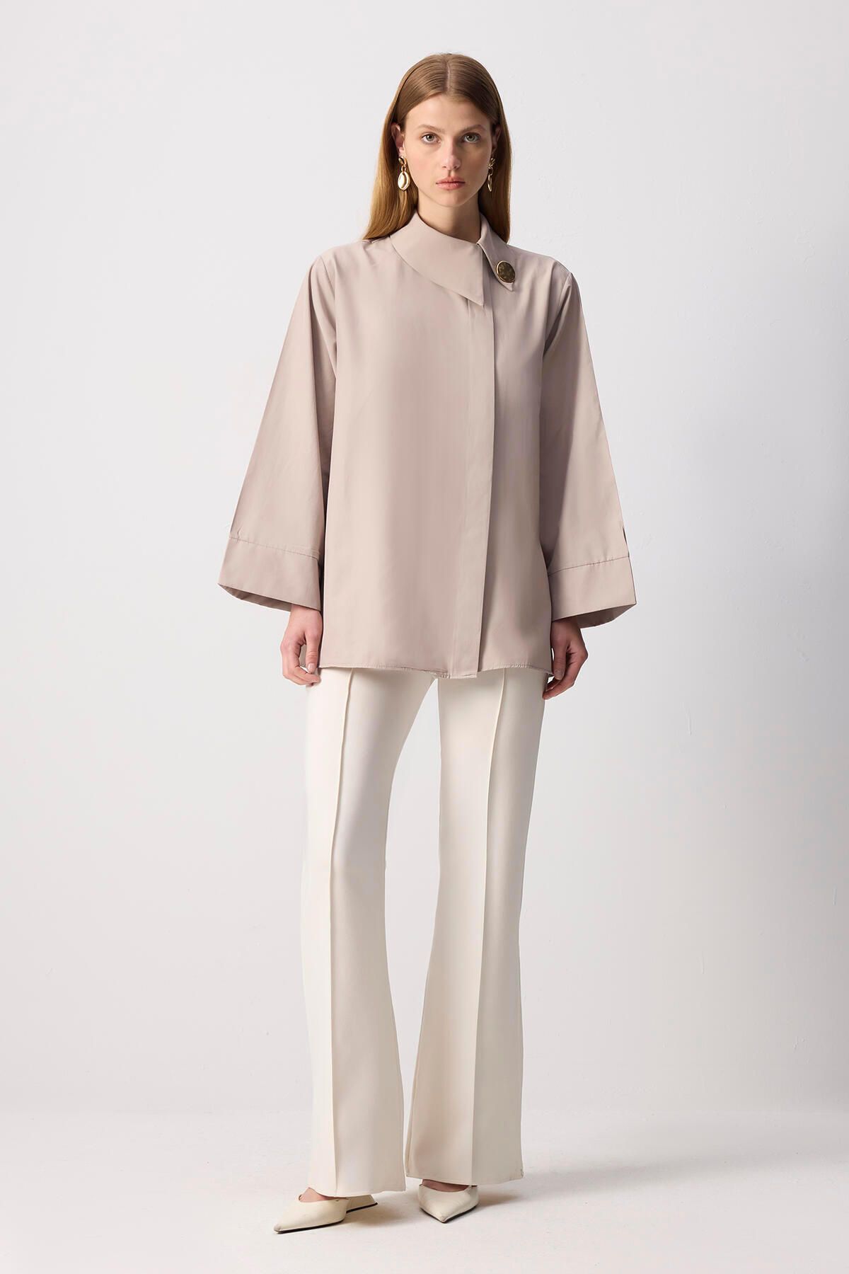 Touché Privé-Asymmetric Poplin Shirt 1