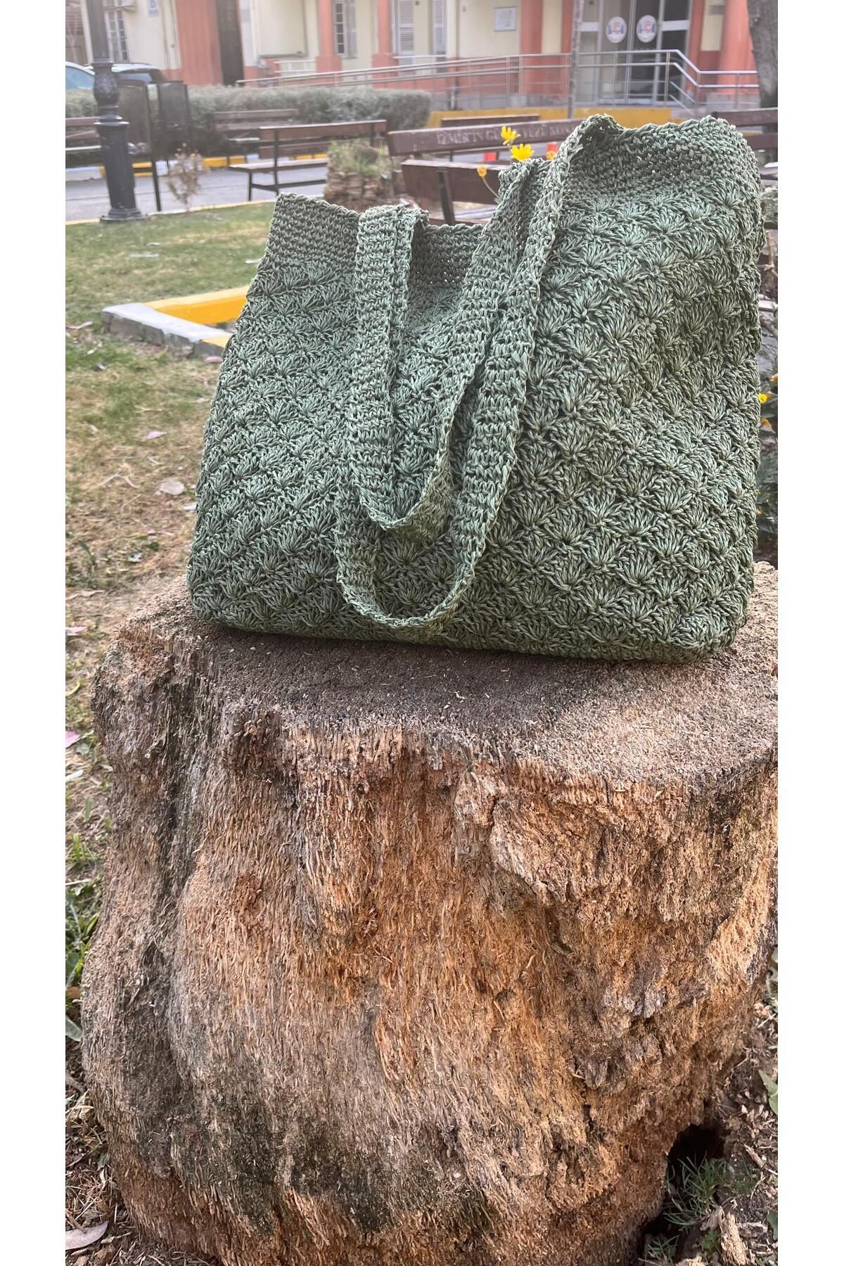 ipek butik İpek butik yeşil plaj çantası