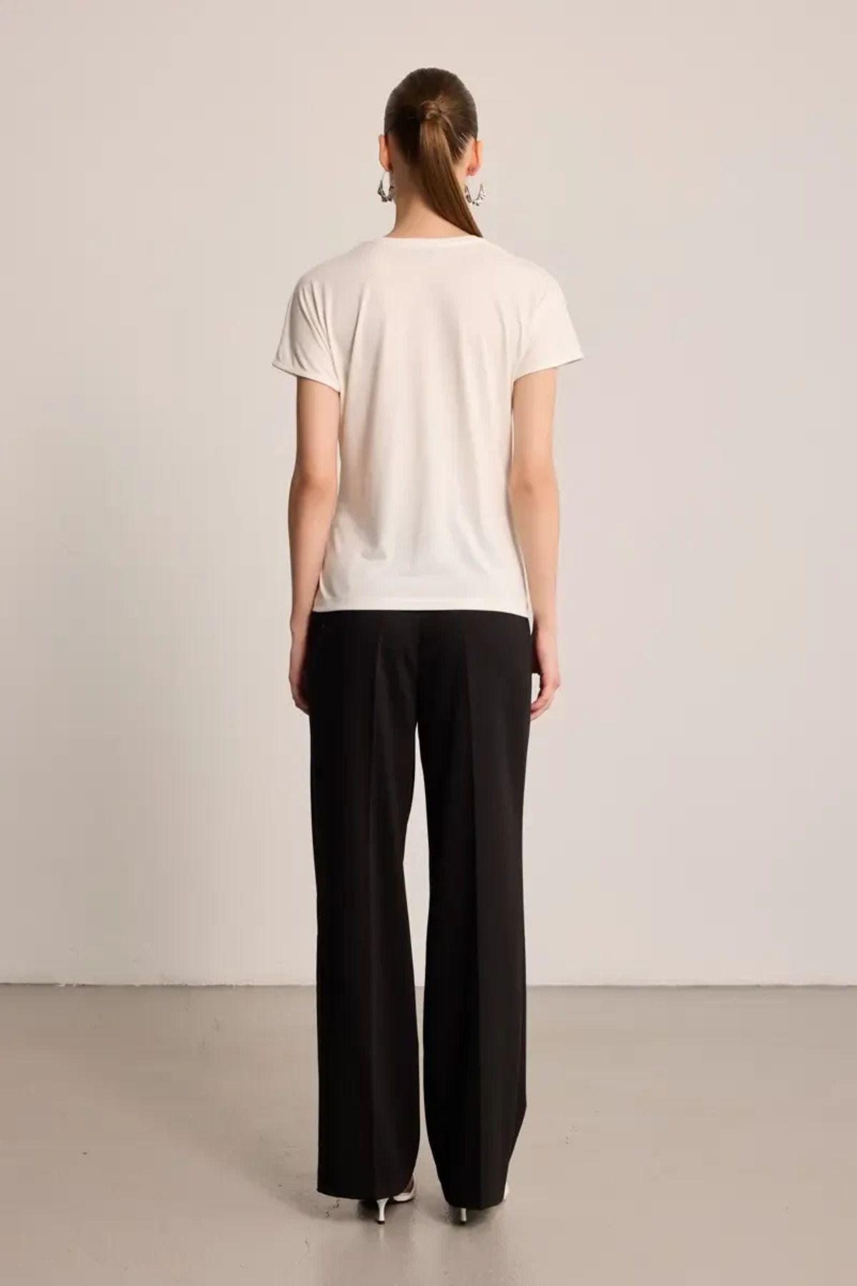 Gusto-Modal Blouse with Binding Detail - Ecru 5