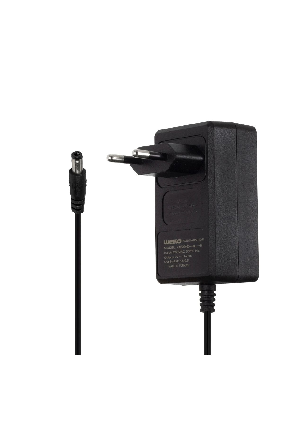 STOREMAX 9 VOLT - 3 AMPER 5.5*2.5 UÇLU YERLİ ÜRETİM PLASTİK KASA PRİZ TİPİ ADAPTÖR (5047)