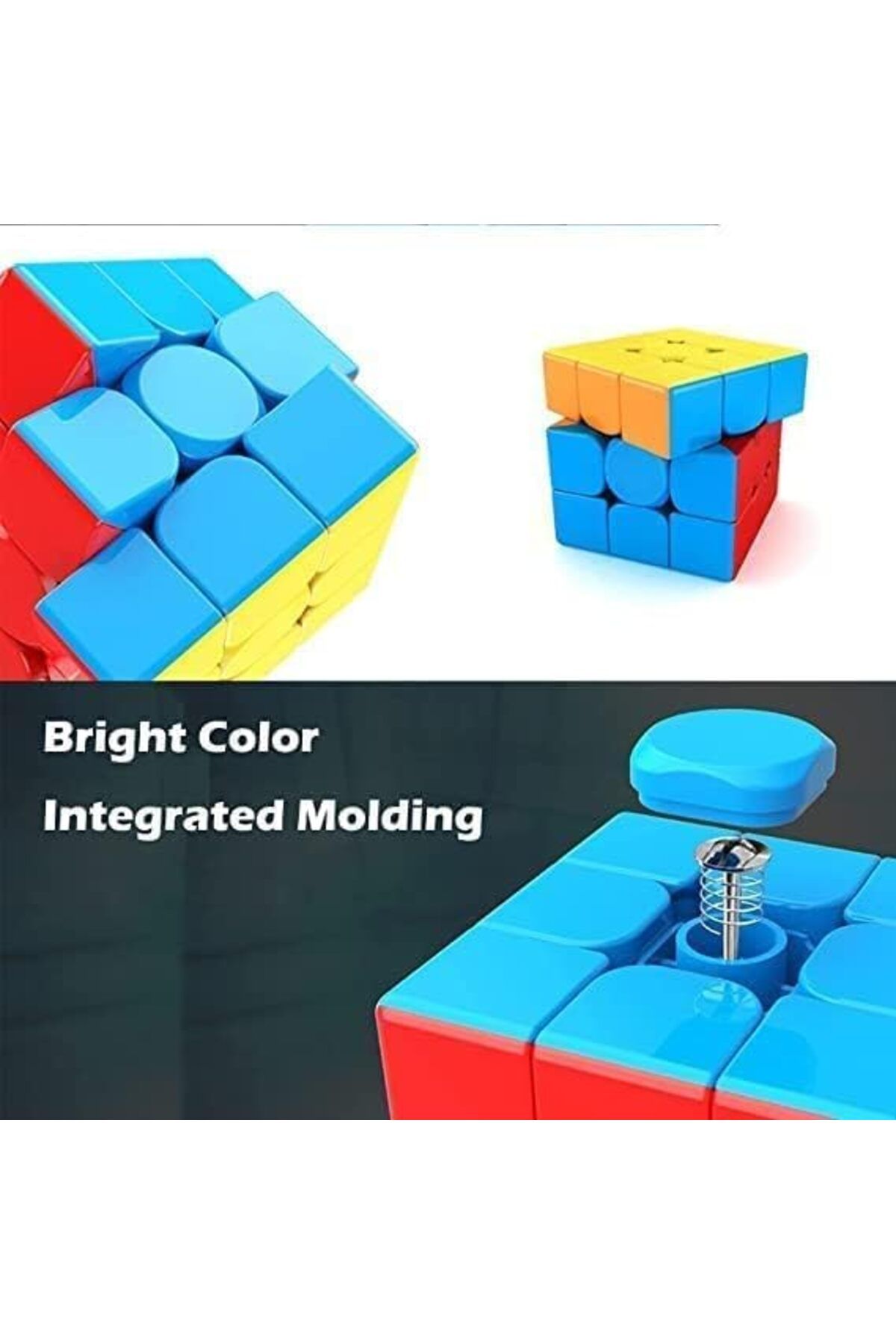 Other-Magic Cube 3×3×3 Stickerless Educational Puzzle for Focus and Memory Improvement 4
