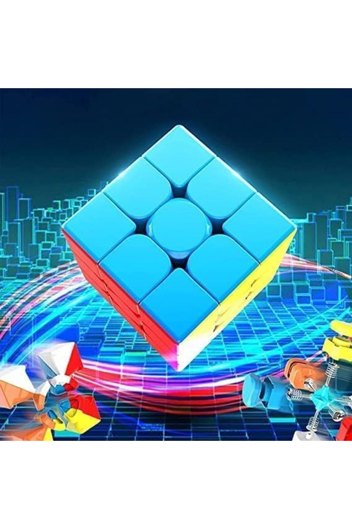 Other-Magic Cube 3×3×3 Stickerless Educational Puzzle for Focus and Memory Improvement 3