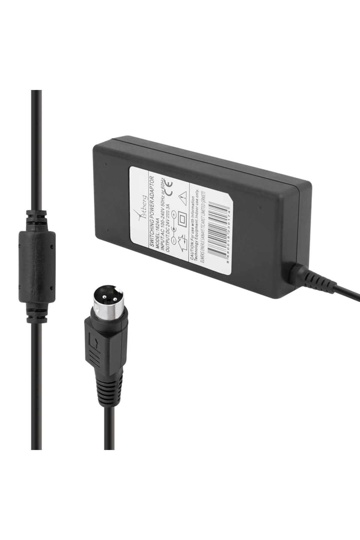 STOREMAX FULLY 1605K 24 VOLT - 3 AMPER 3 PİNLİ PLASTİK KASA MASAÜSTÜ PRINTER ADAPTÖR (5047)