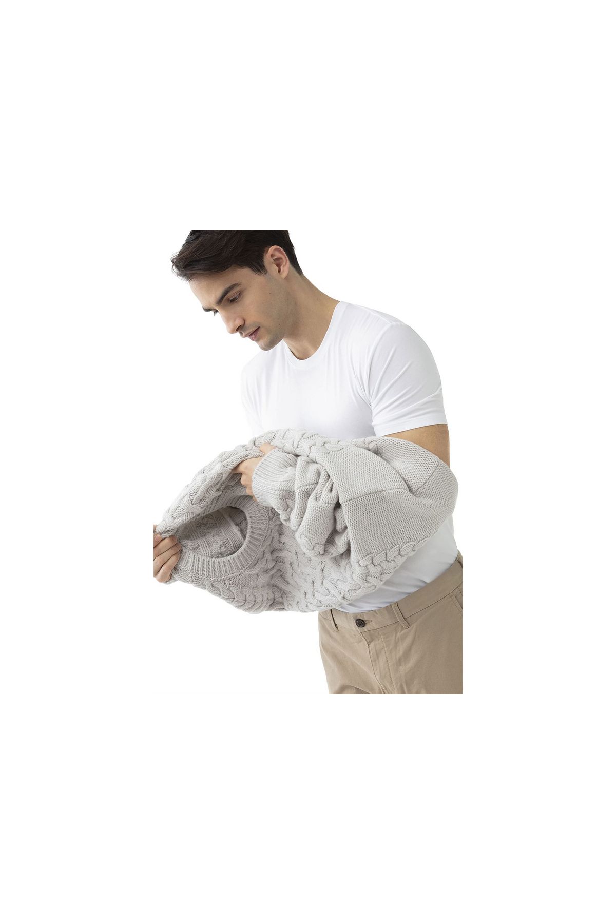MEY-Pyjama kurz für Herren in weiß 1