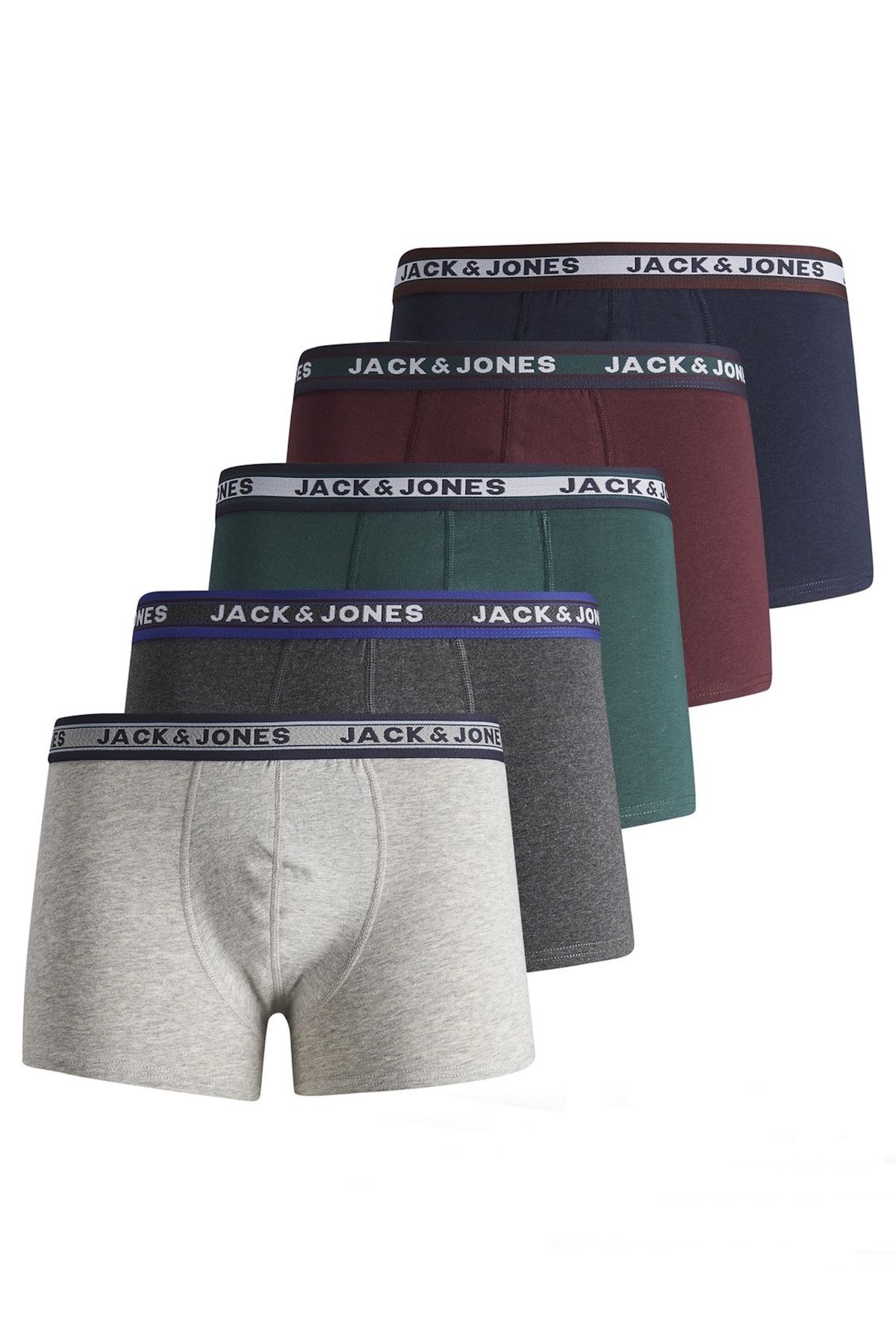 Jack & Jones Junior-Boxershorts Oliver Unterhosen Fünferpack 1