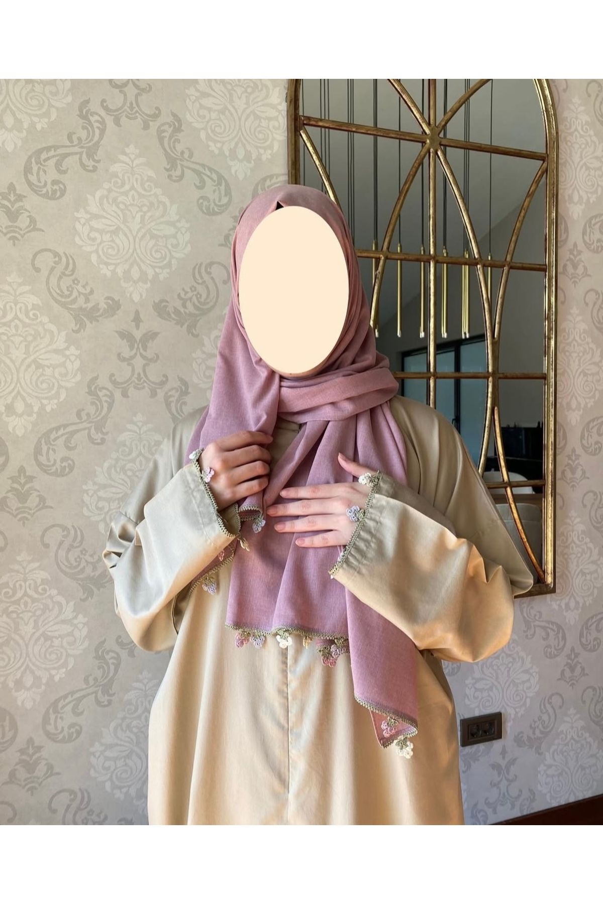 Nimet Abla Butik El işlemeli namaz elbise takımı