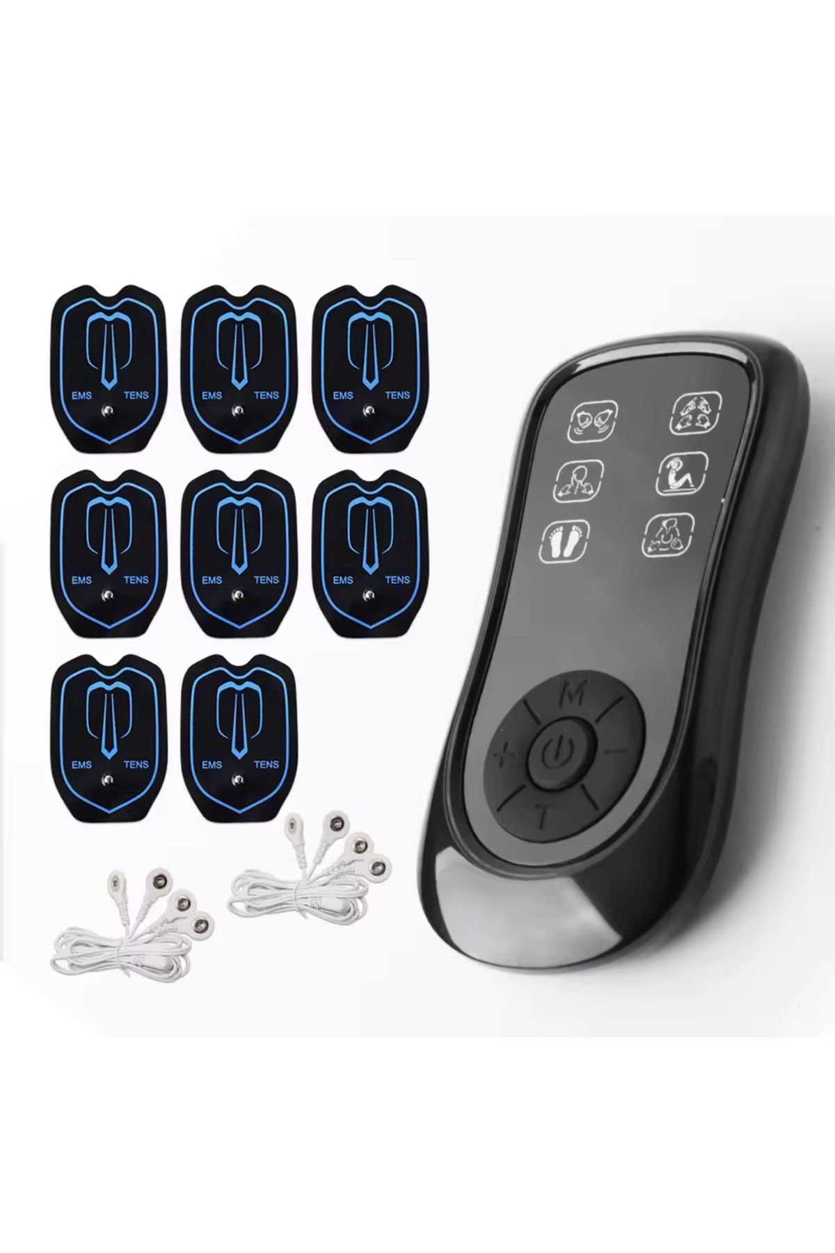 BGA Fizyoterapi Ems Tens Cihazı 6 Modlu 8 Pedli Profesyonel Dijital Led Ekran