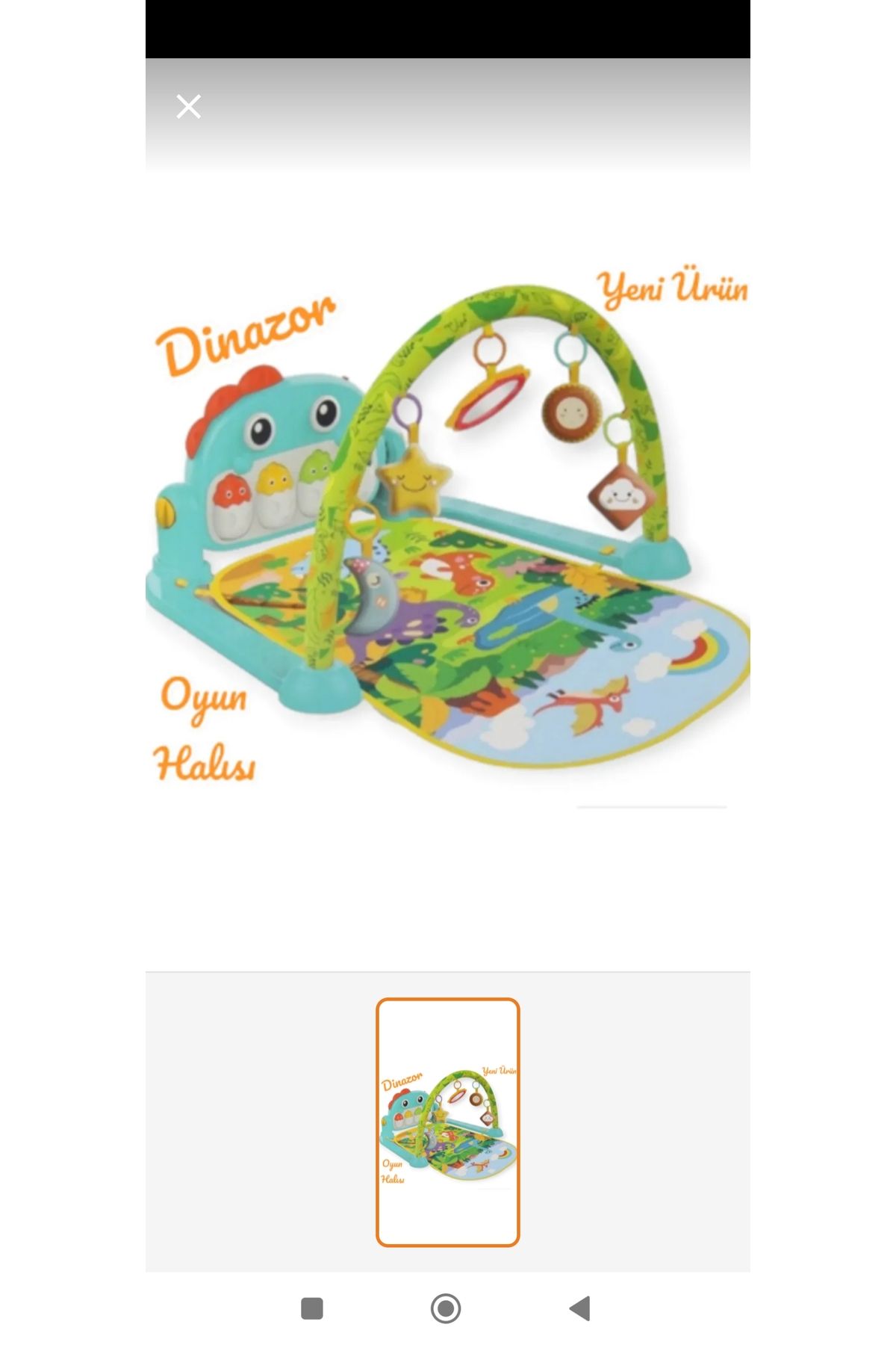 BABYCİM Dinazorlu piyanolu oyun halısı