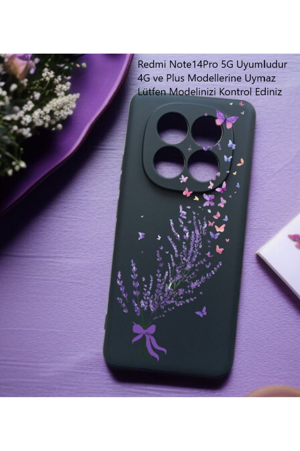 Kılıforyum Redmi NOTE 14PRO 5G Uyumlu Kılıf İçi Kadife Baskılı Kılıf 4G'ye Uymaz