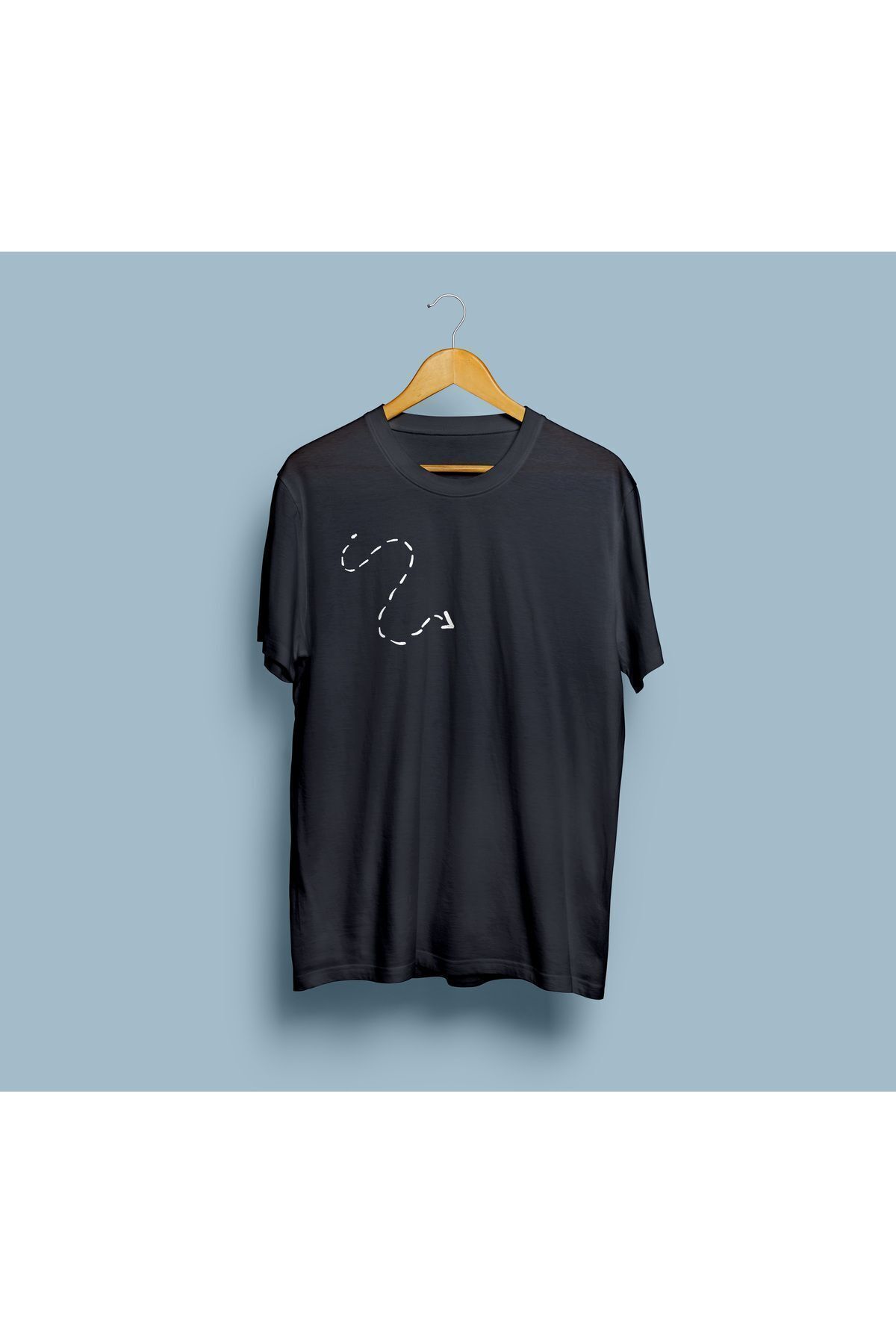 bahriyeli.jpeg Oversize Çizgili yol desenli unisex T-shirt