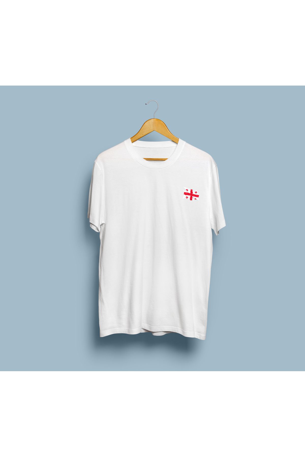 bahriyeli.jpeg Oversize Georgia / Gürcistan Bayrağı Cep Tasarım unisex T-shirt