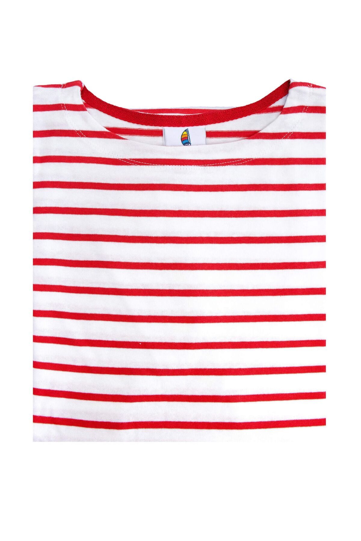 wind sportswear-Kurzarmkleid gestreift, maritim, modisch 5