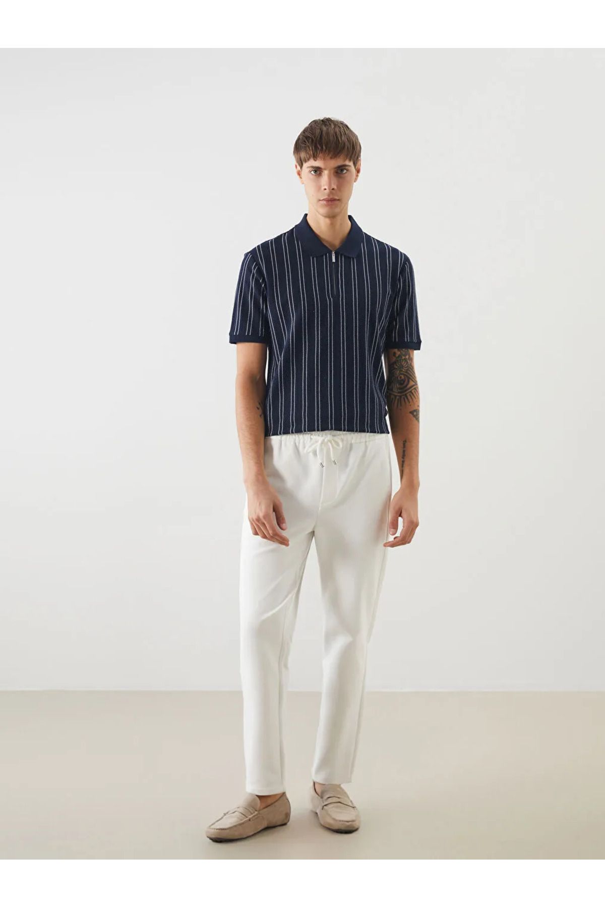 LC Waikiki LC Polo Yaka Çizgili Erkek Tişört LC OUTLET