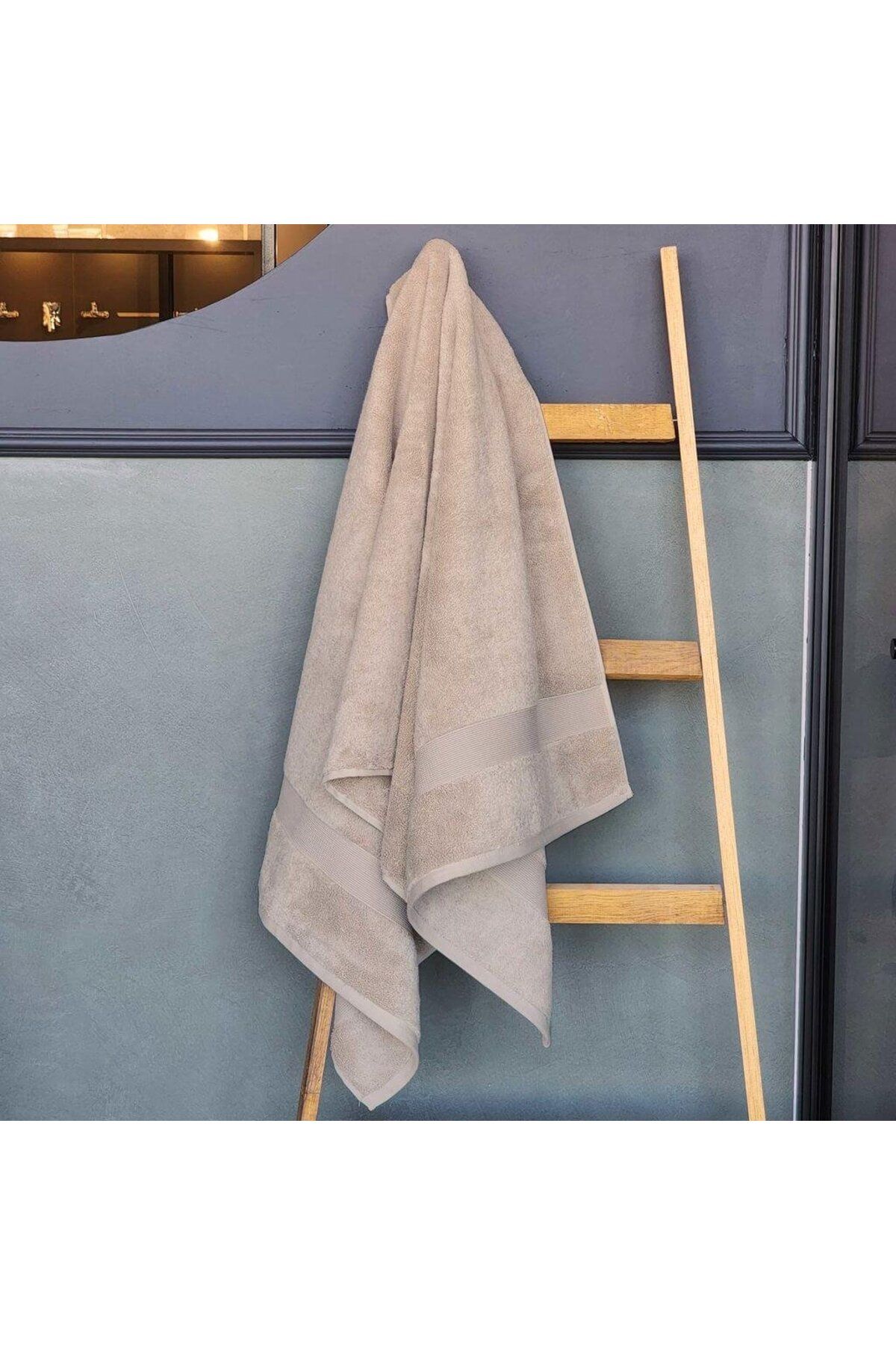 Alesta Home Pamuklu Kahverengi Banyo Havlusu 70x140 cm HVL074