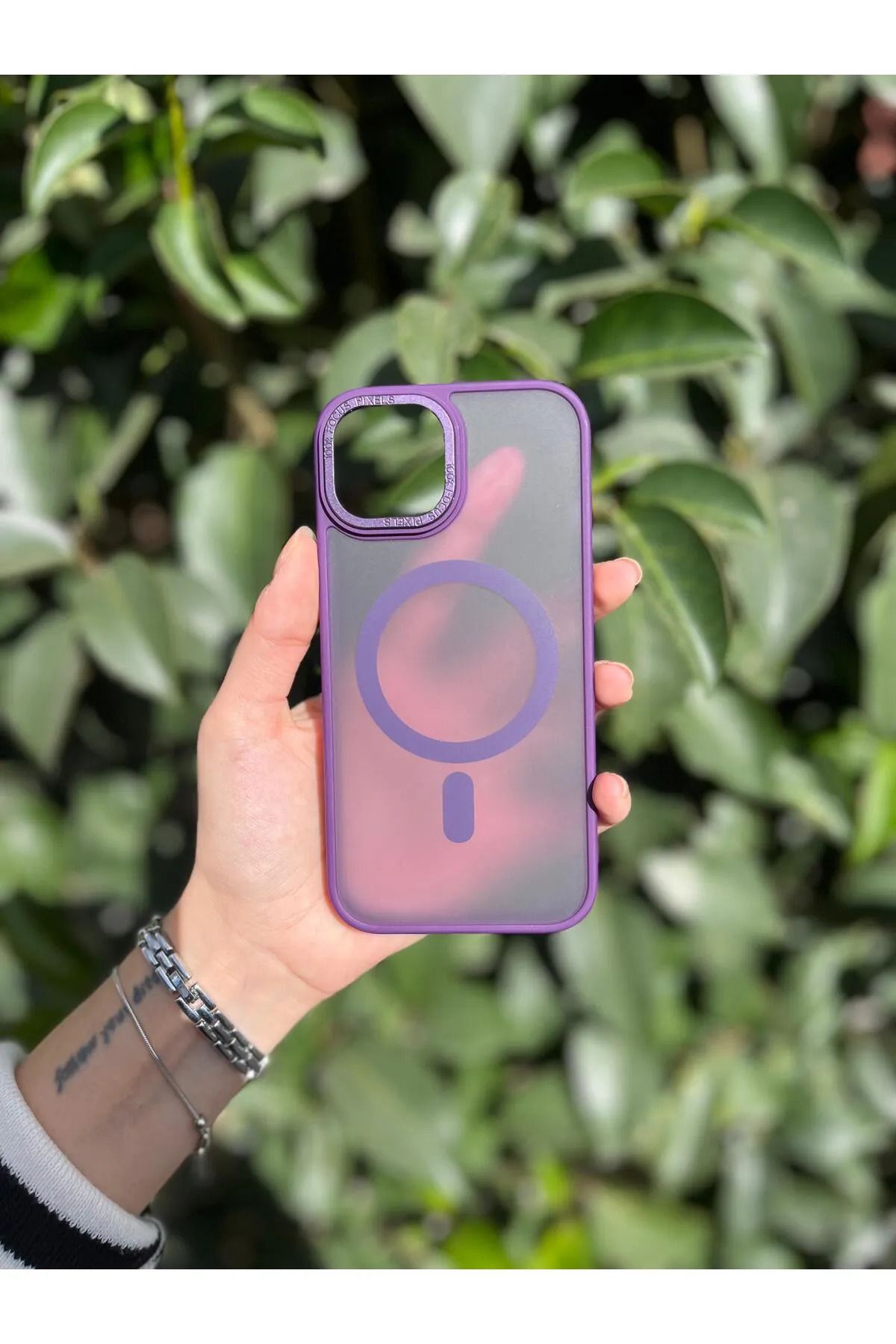 MYWORLD Iphone 16 Pro uyumlu Magsafe Özellikli Renkli Kılıf