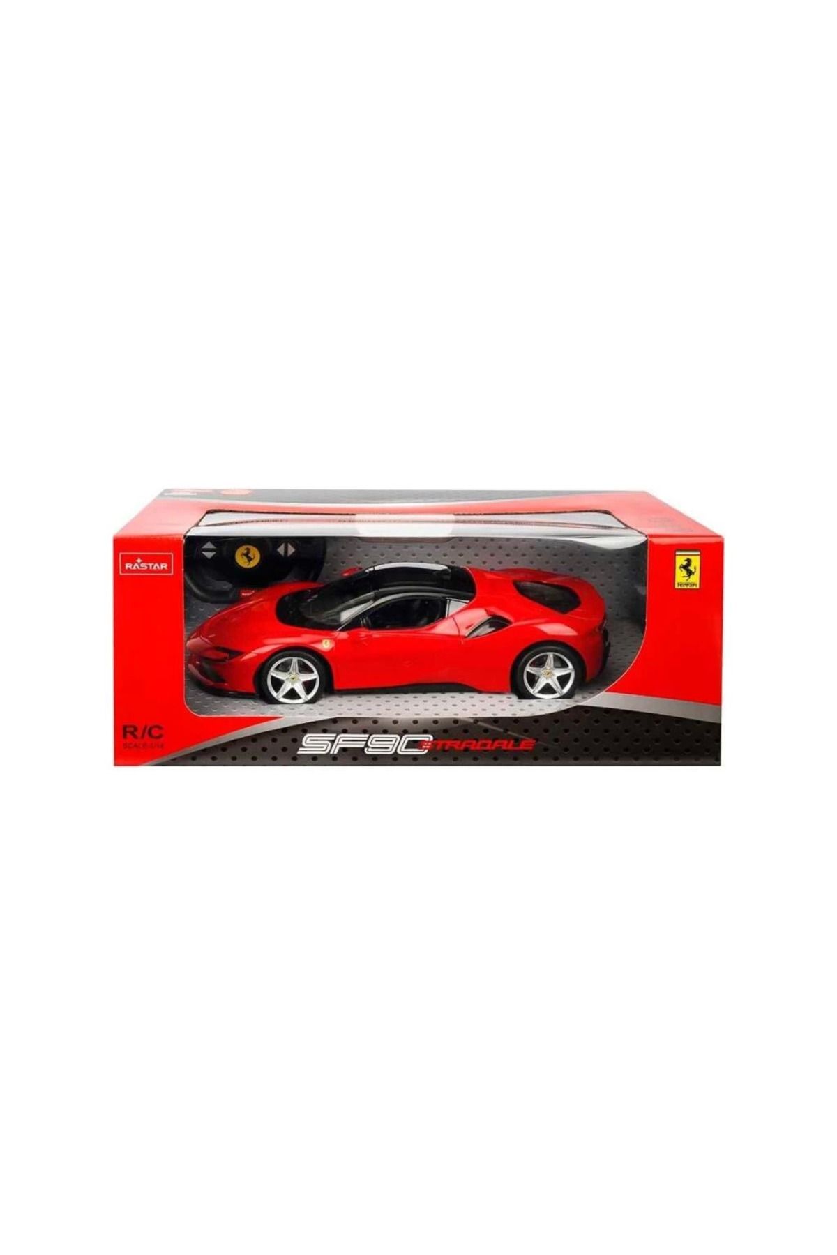 robotrend Çocuk 97300 1:14 Ferrari Sf90 Stradale Işıklı Uzaktan Kumandalı Araba 34 Cm -Sunman