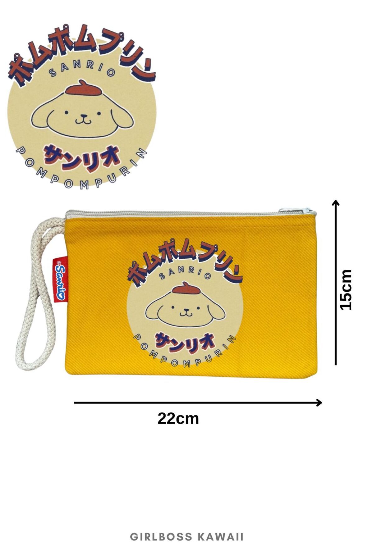 Girlboss Kawaii Girlboss Pompompurin clutch çanta / makyaj / el çantası / kalemlik 10 farklı model