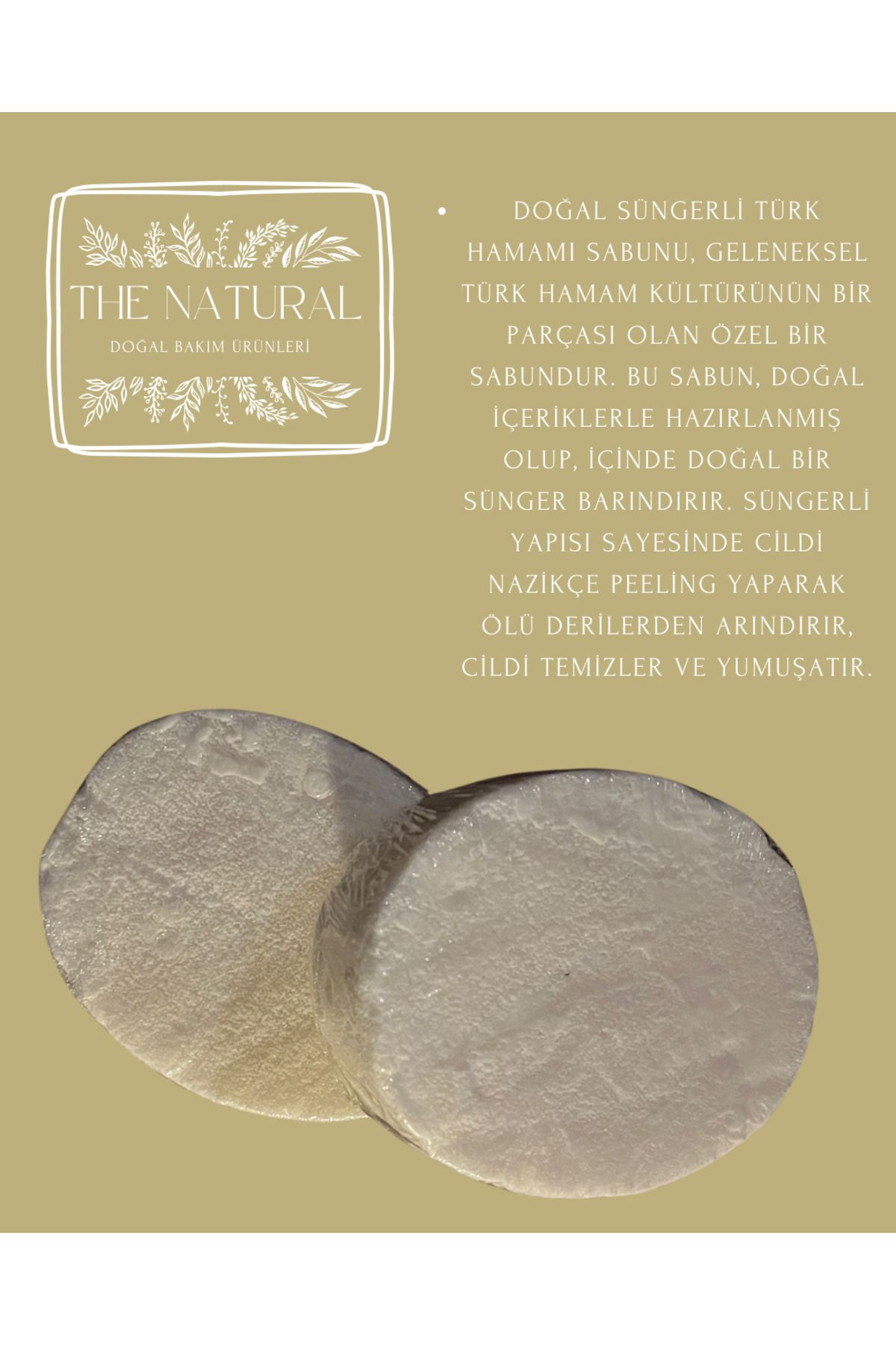 The Natural co Doğal Sünergli Türk Hamamı Sabunu