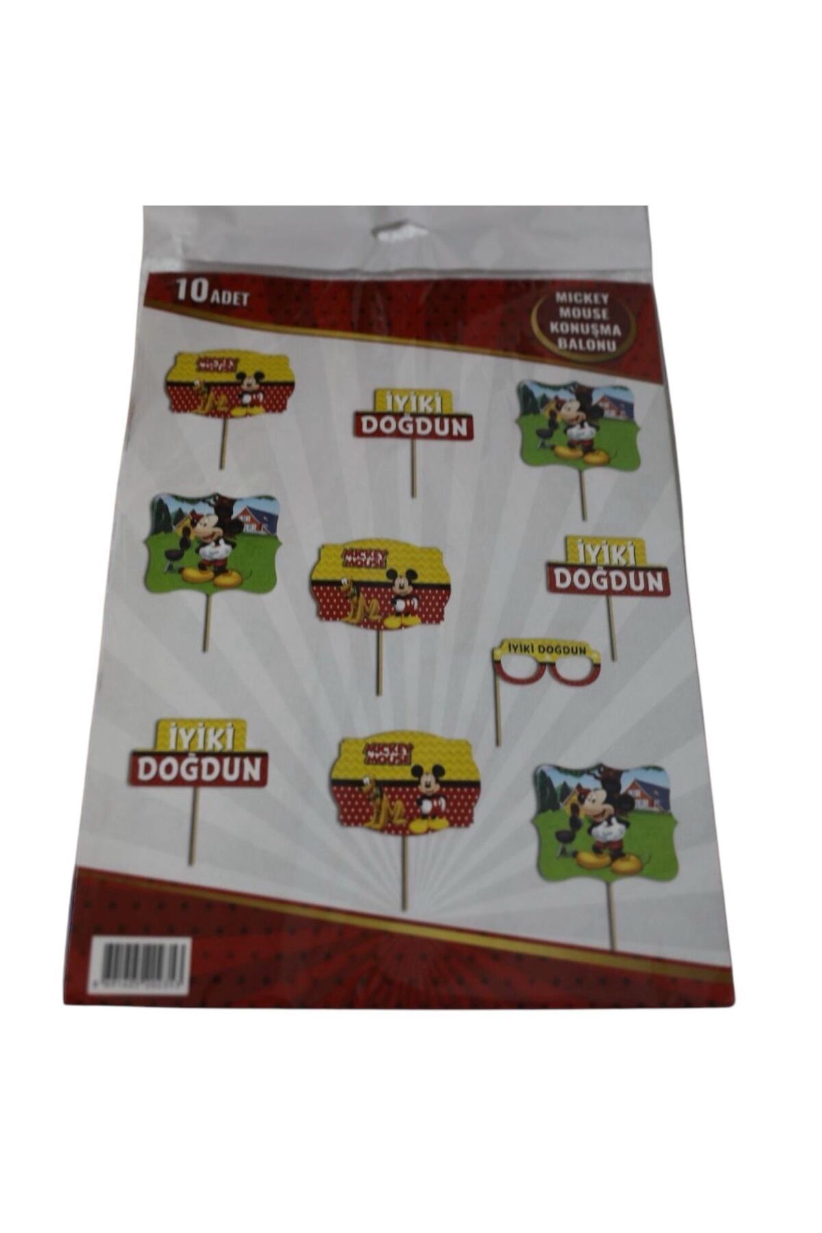 PARTY CONCEPT 10lu Konuşma Balonu Mickey