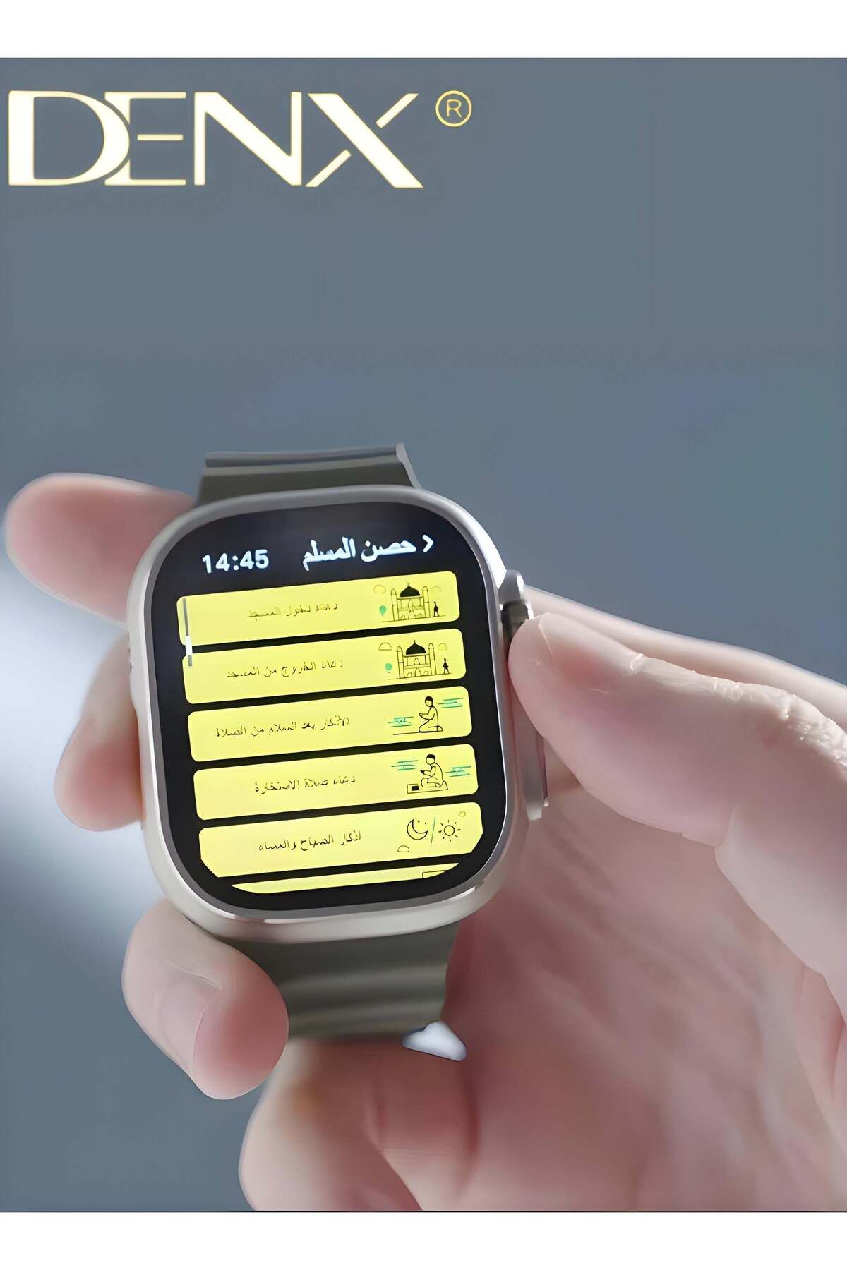 Denx-ساعة MUSLIM WATCH ULTRA الذكية الجديدة من السلسلة 8 بشاشة كاملة تعمل مع نظامي Android و IOS 8