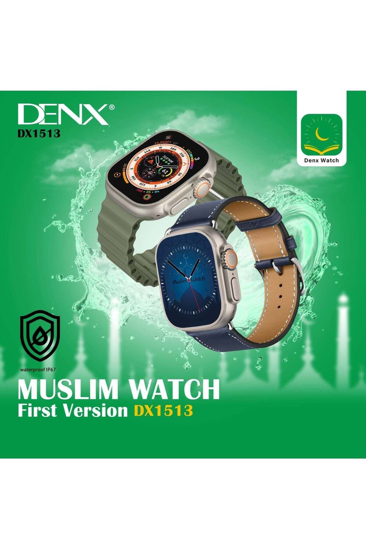 Denx-ساعة Ultra Smart Watch Series 8 الجديدة كليًا بشاشة كاملة وشحن لاسلكي وتدعم نظام تحديد المواقع العالمي (GPS)، إضافةً إلى 5